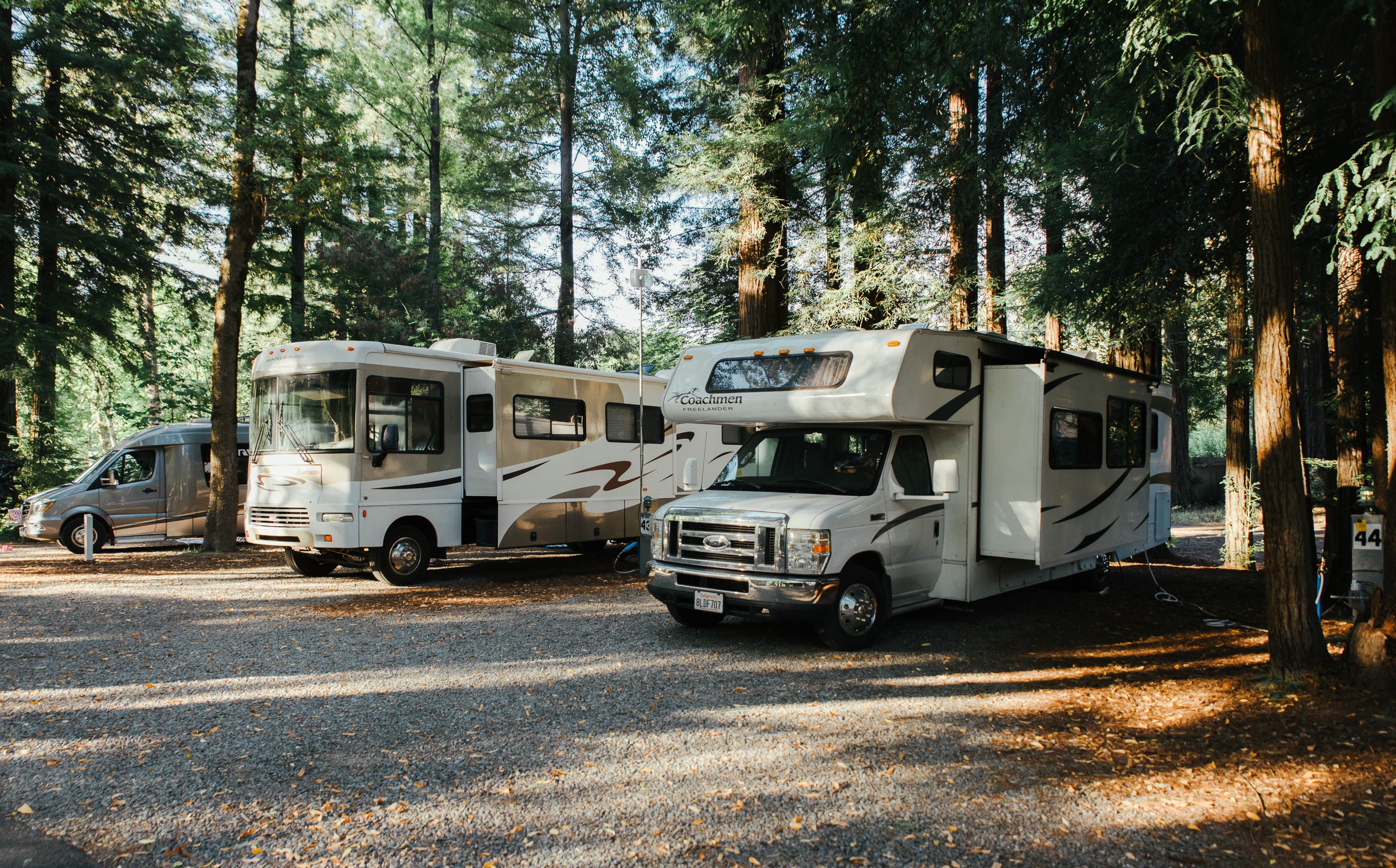 Katya Q.'s photo of rv camping at Giant Redwoods RV & Cabin Destination near Hayfork, CA