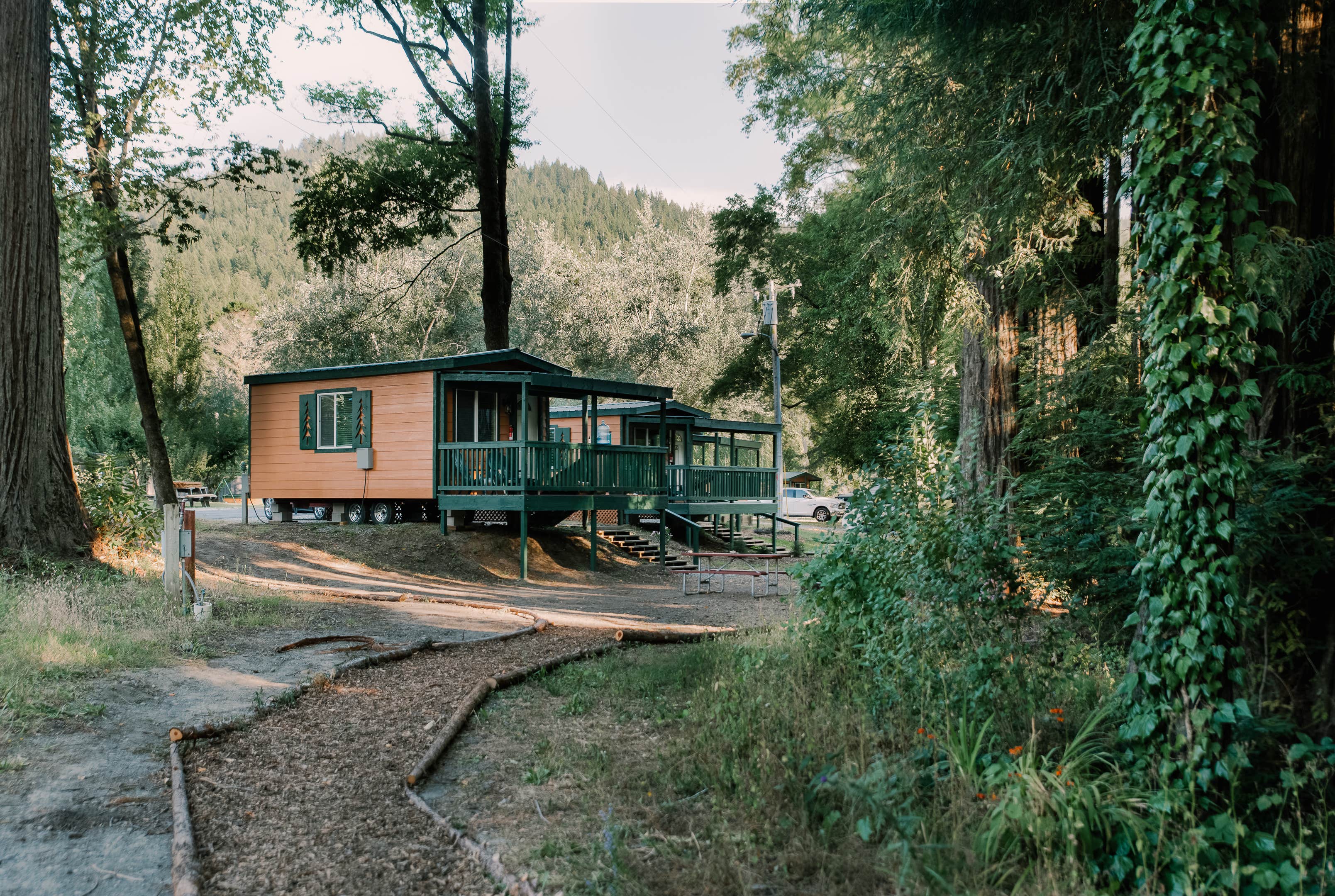 Katya Q.'s photo of a cabin at Giant Redwoods RV & Cabin Destination near Phillipsville, CA