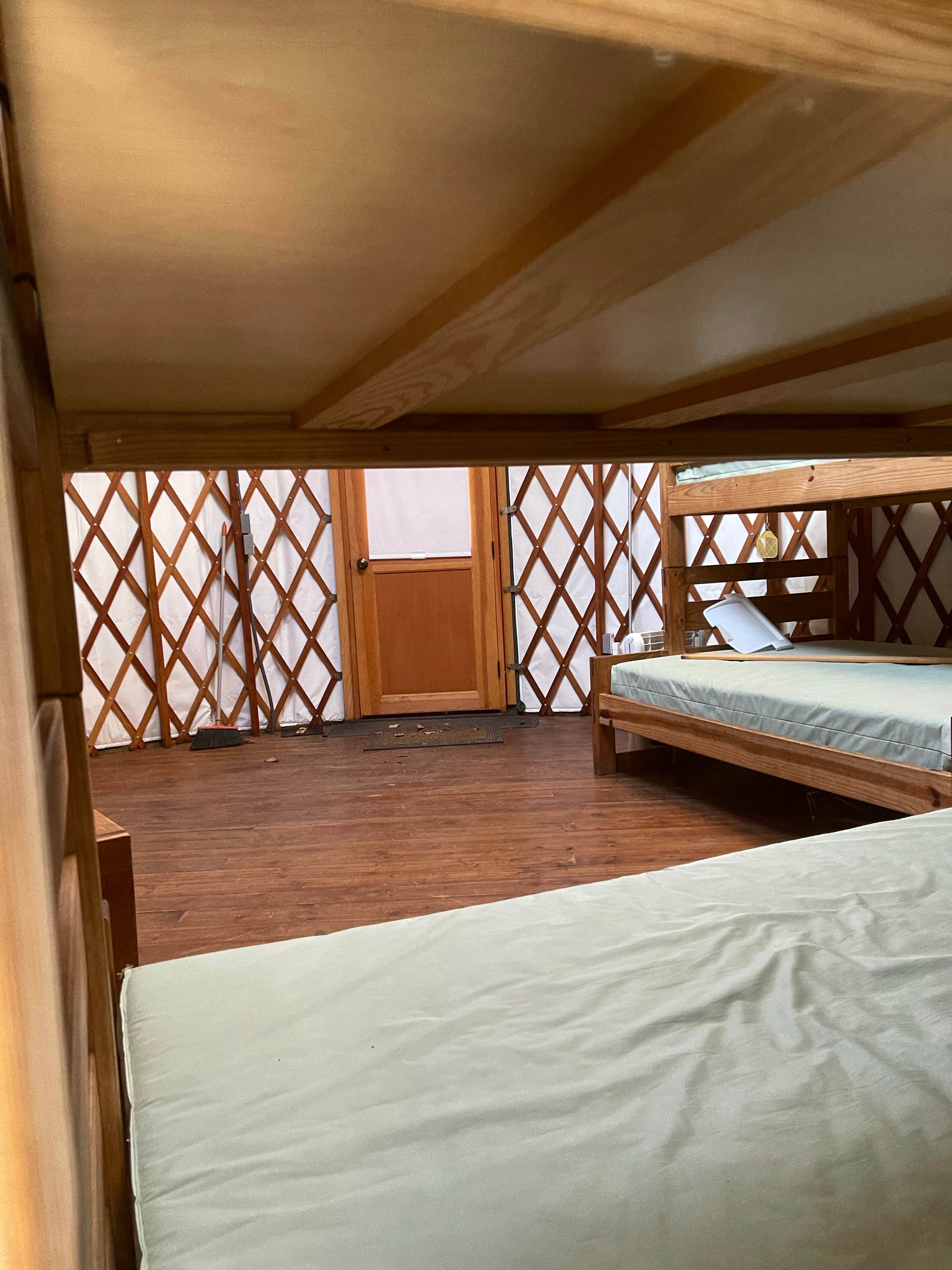 Cheryl B.'s photo of glamping accommodations at October Mountain State Forest Campground near West Simsbury, CT