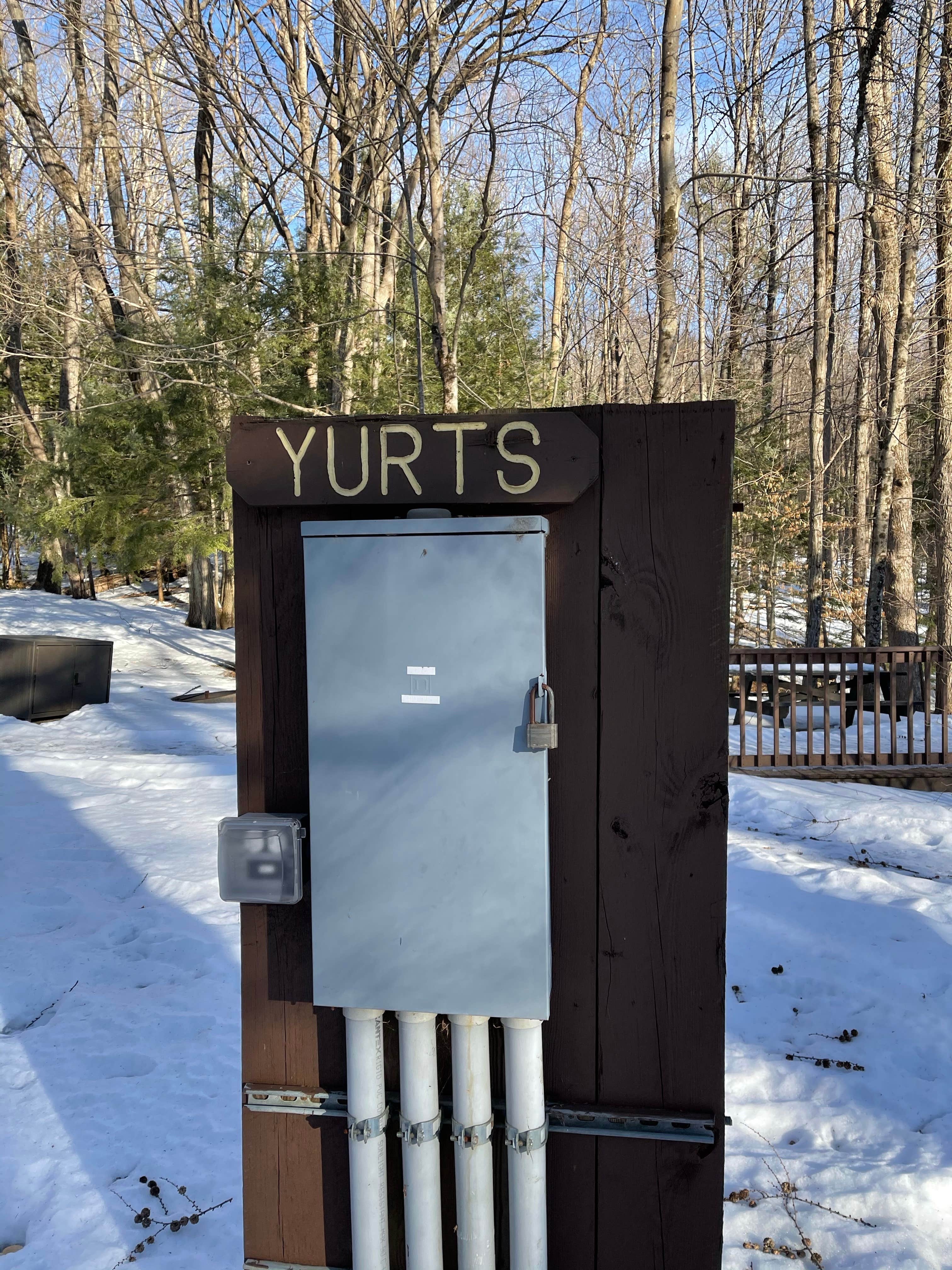 Cheryl B.'s photo of a cabin at October Mountain State Forest Campground near Red Hook, NY