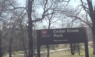 Camping near Lofers Bend West: Cedar Creek Park Campground, Whitney Lake, Texas