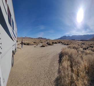 Camper-submitted photo from Fossil Falls dry lake bed
