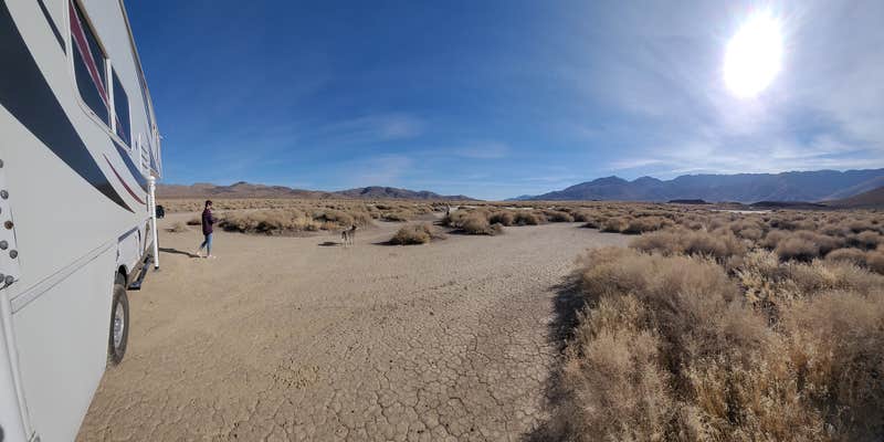 Camper submitted image from Fossil Falls dry lake bed