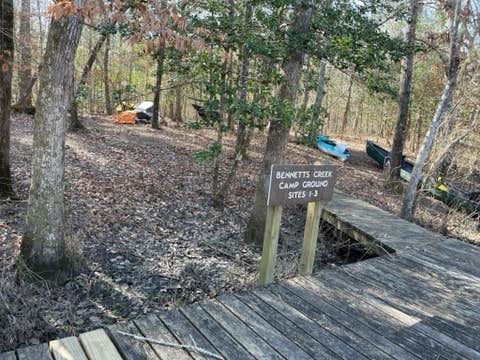 Camper submitted image from Bennetts Creek Canoe In Campground — Merchants Millpond State Park - 1