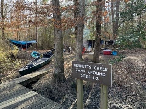 Camper submitted image from Bennetts Creek Canoe In Campground — Merchants Millpond State Park - 2