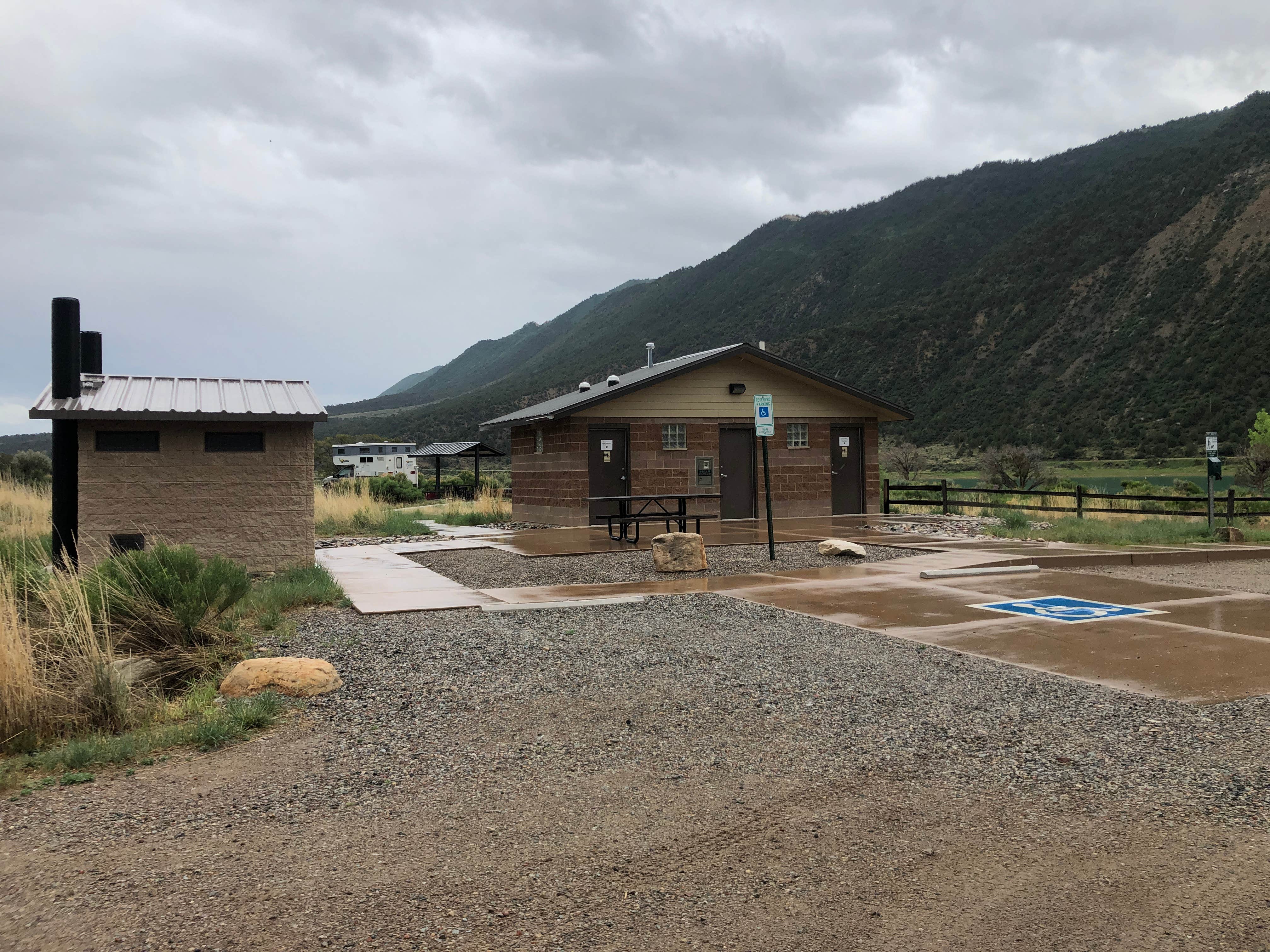 Hayley K.'s photo of glamping accommodations at Rifle Gap State Park Campground near New Castle, CO
