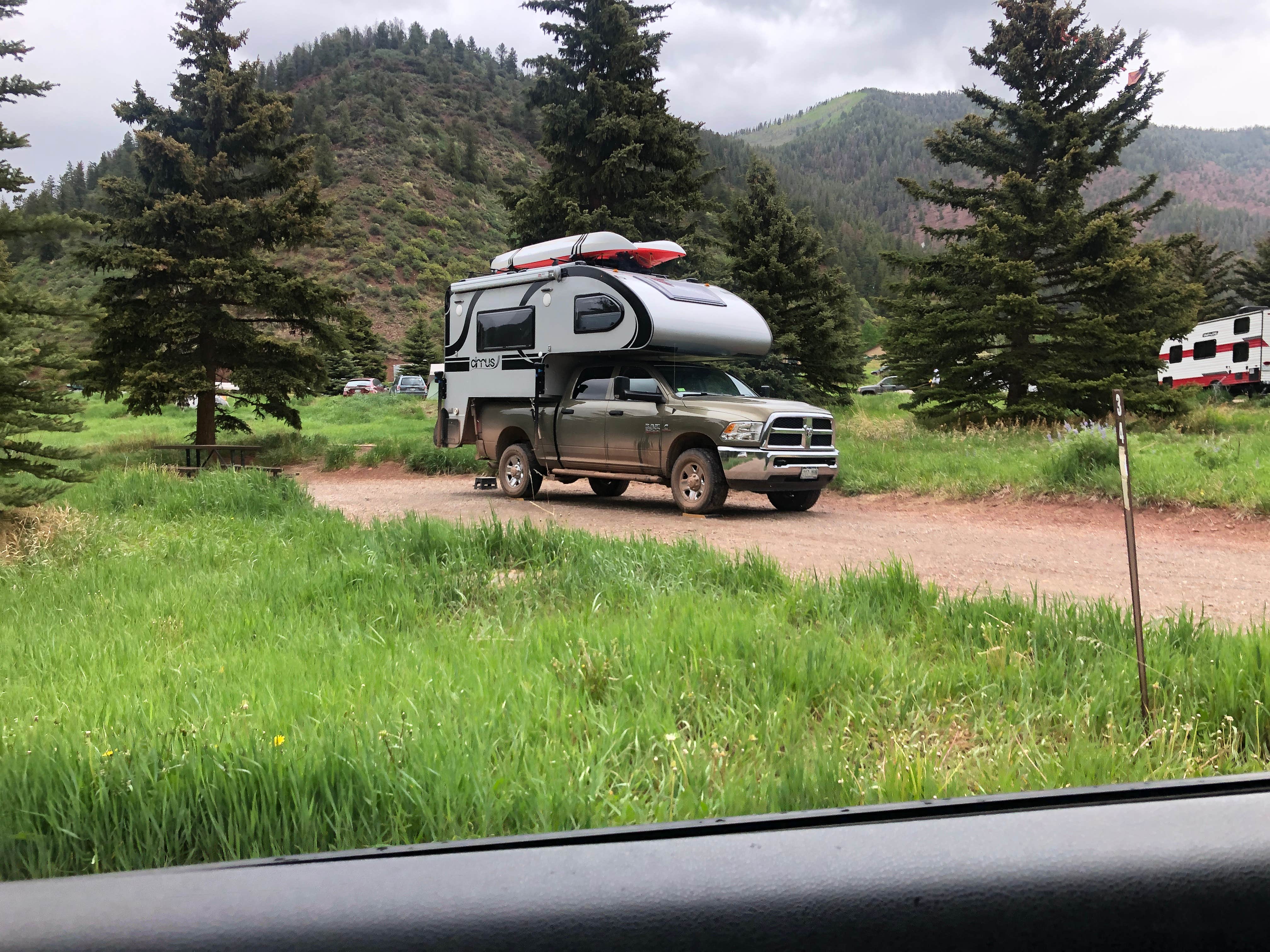 Hayley K.'s photo of rv camping at Sylvan Lake Campground — Sylvan Lake State Park near Gypsum, CO