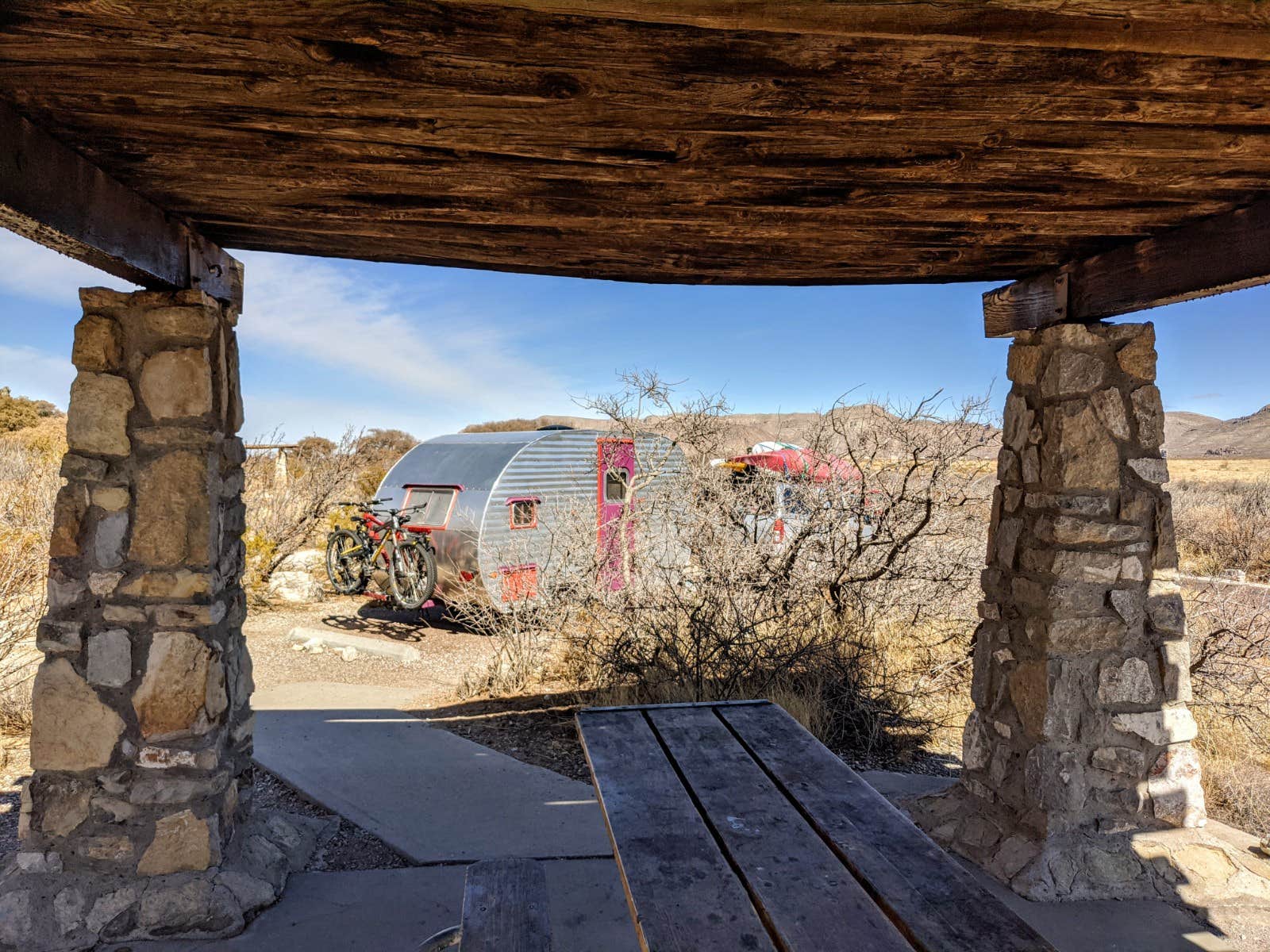 Shari  G.'s photo of rv camping at Hueco Tanks State Park Campground near El Paso, TX