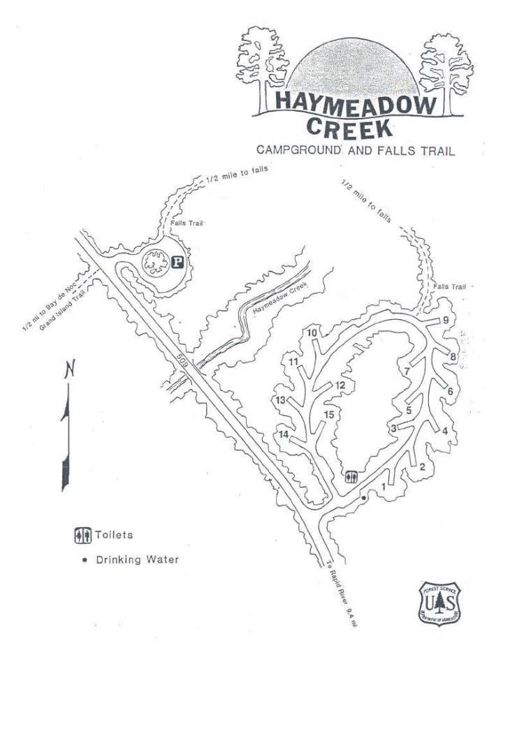 Camper-submitted photo at Haymeadow Creek NF Campground near Nahma, MI