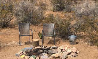 Camping near Red Bluff at Terlingua Ranch: Tin Valley Retro Rentals, Terlingua, Texas