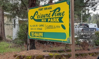 Camping near Van Damme State Park: Leisure Time RV Park, Fort Bragg, California
