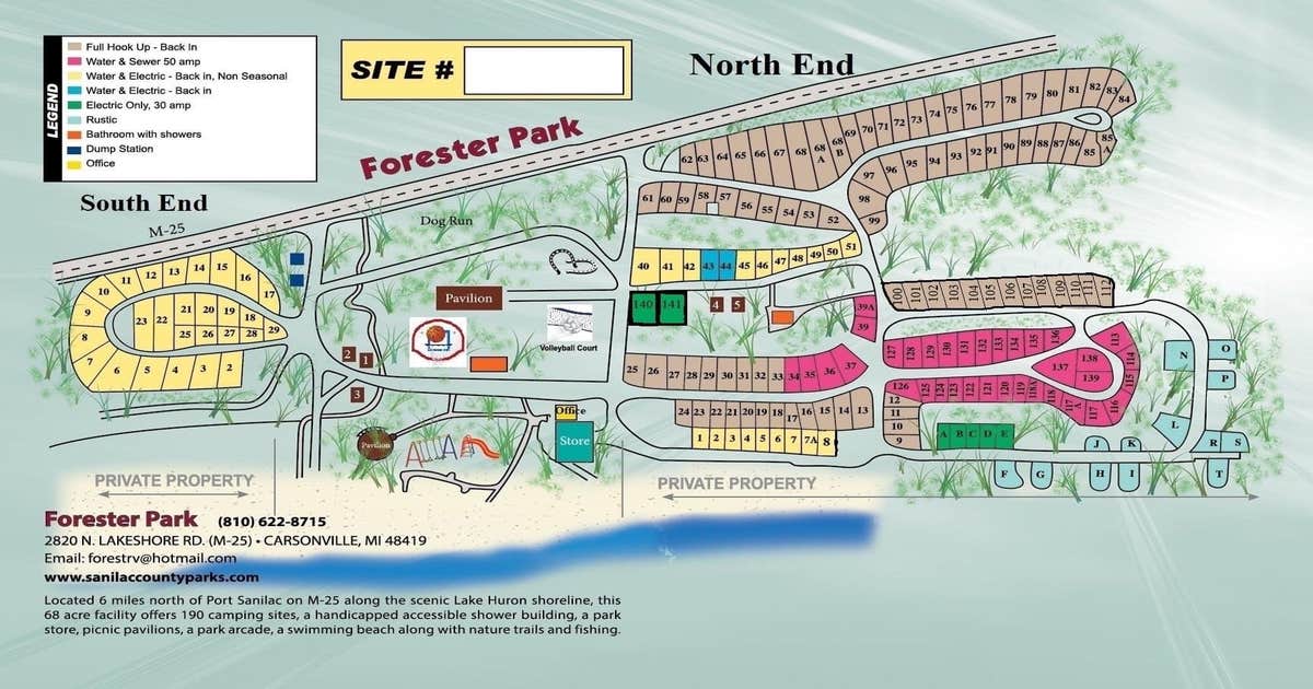 Forester Park Campground | Carsonville, MI