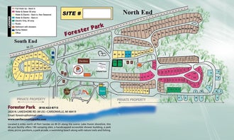 Camping near P.L. Graham Park & Campground (Former Boy Scout Camp): Forester Park Campground, Sandusky, Michigan