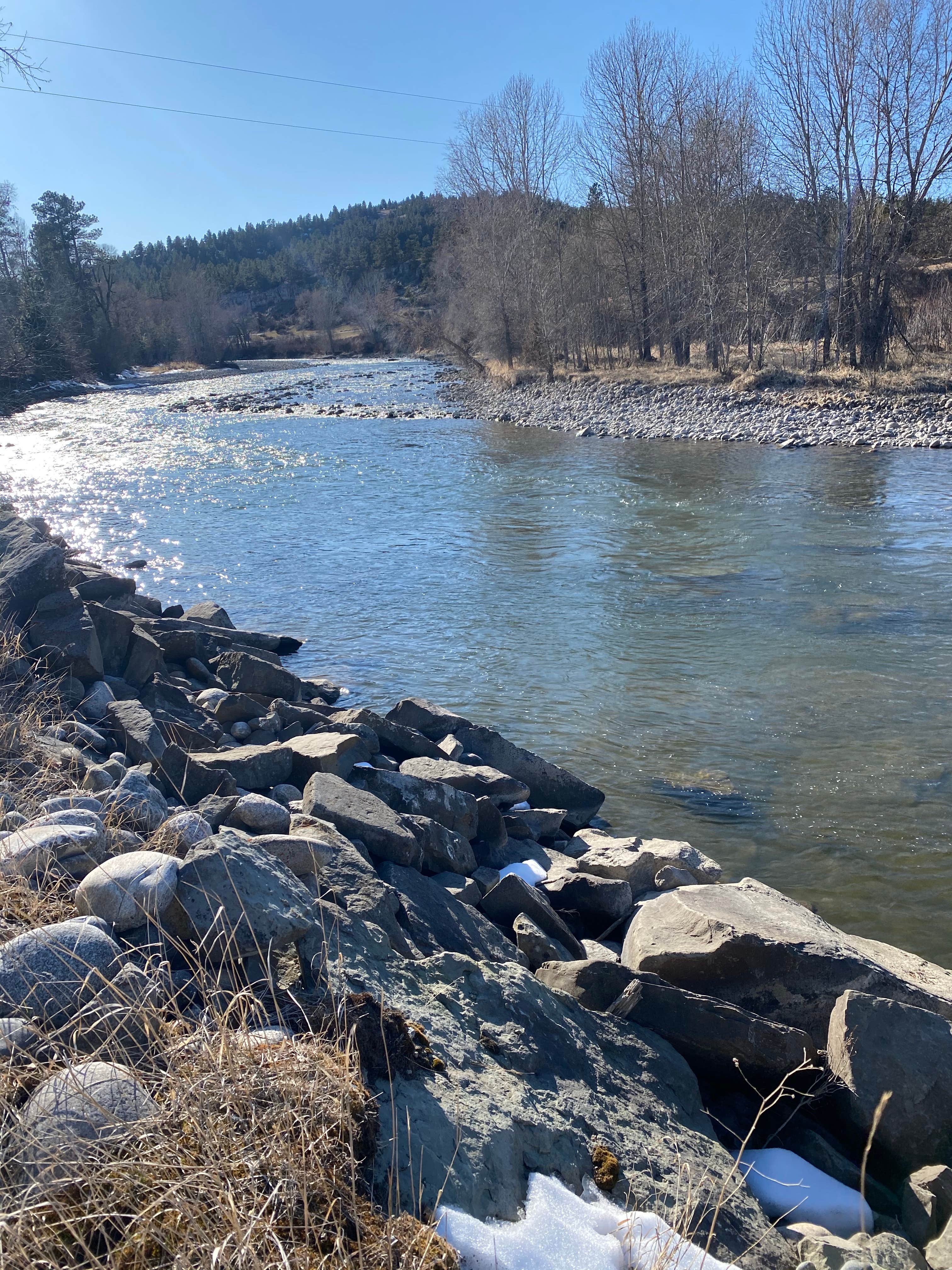 Camper-submitted photo at Swinging Bridge Fishing Access Site - TEMPORARILY CLOSED near Acton, MT