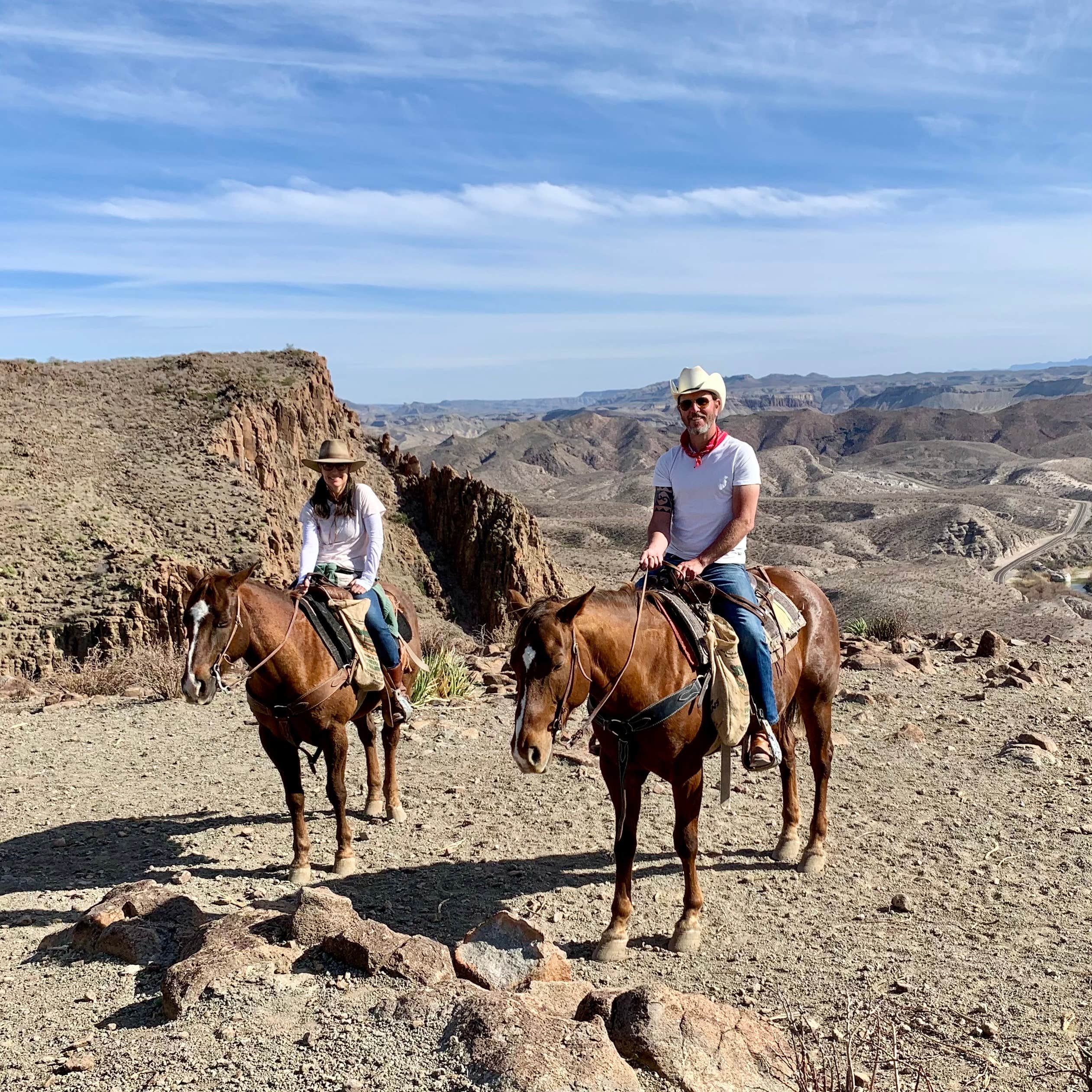 Matt T.'s photo of camping with a horse at Interior Primitive Sites — Big Bend Ranch State Park near Big Bend National Park