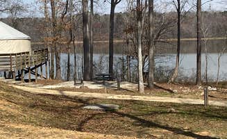 Brittney C.'s photo of glamping accommodations at Sweetwater Creek State Park Campground near Acworth, GA