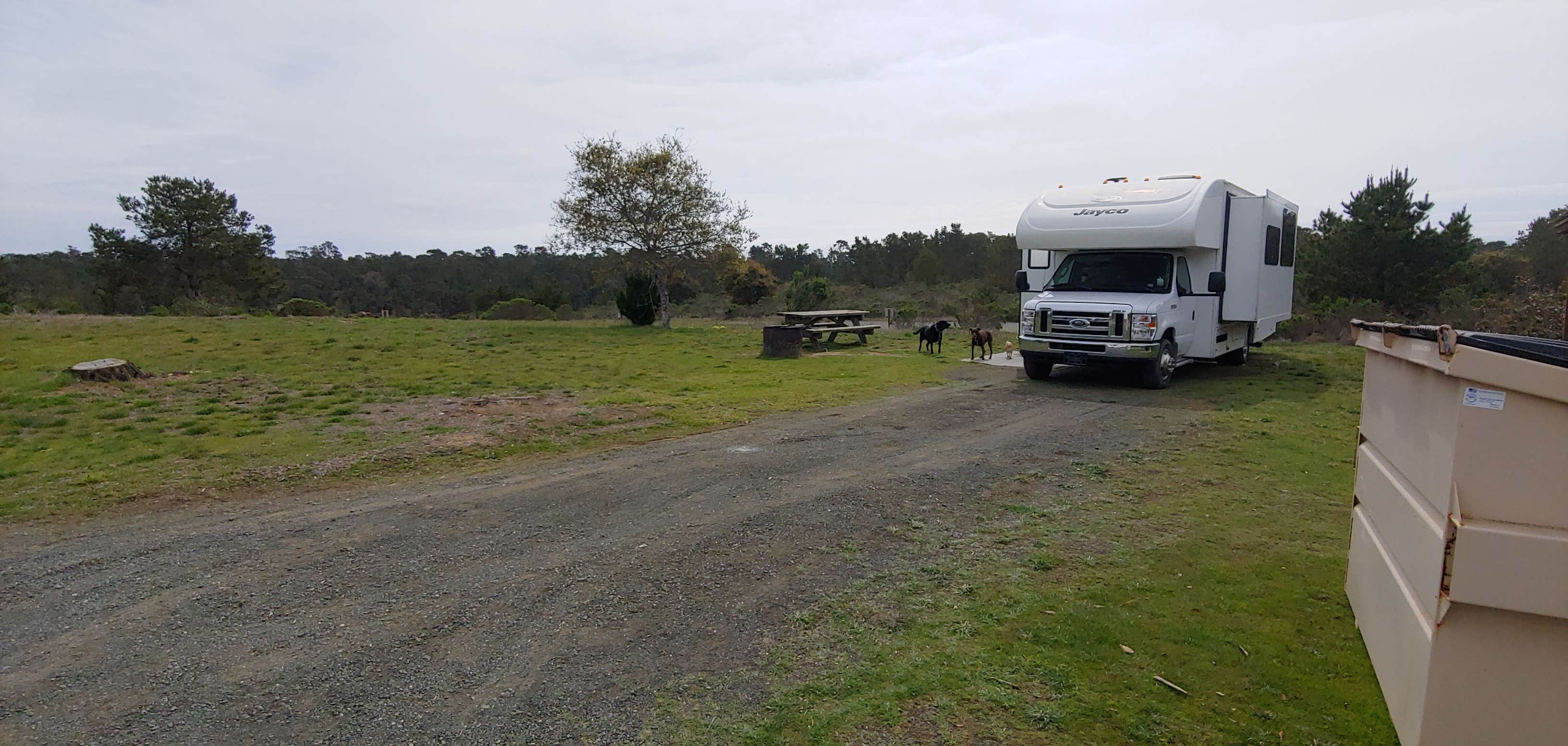Laura M.'s photo of rv camping at Washburn Primitive Campground — Hearst San Simeon State Park near San Simeon, CA