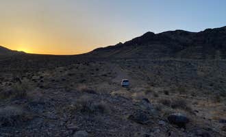 Camping near Muddy Mountains: BLM dispersed camping west of Valley of Fire, Overton, Nevada