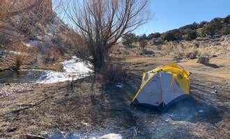 Camping near Bonanza Gulch: 12 Mile Hot Springs Dispersed Camping, Wells, Nevada