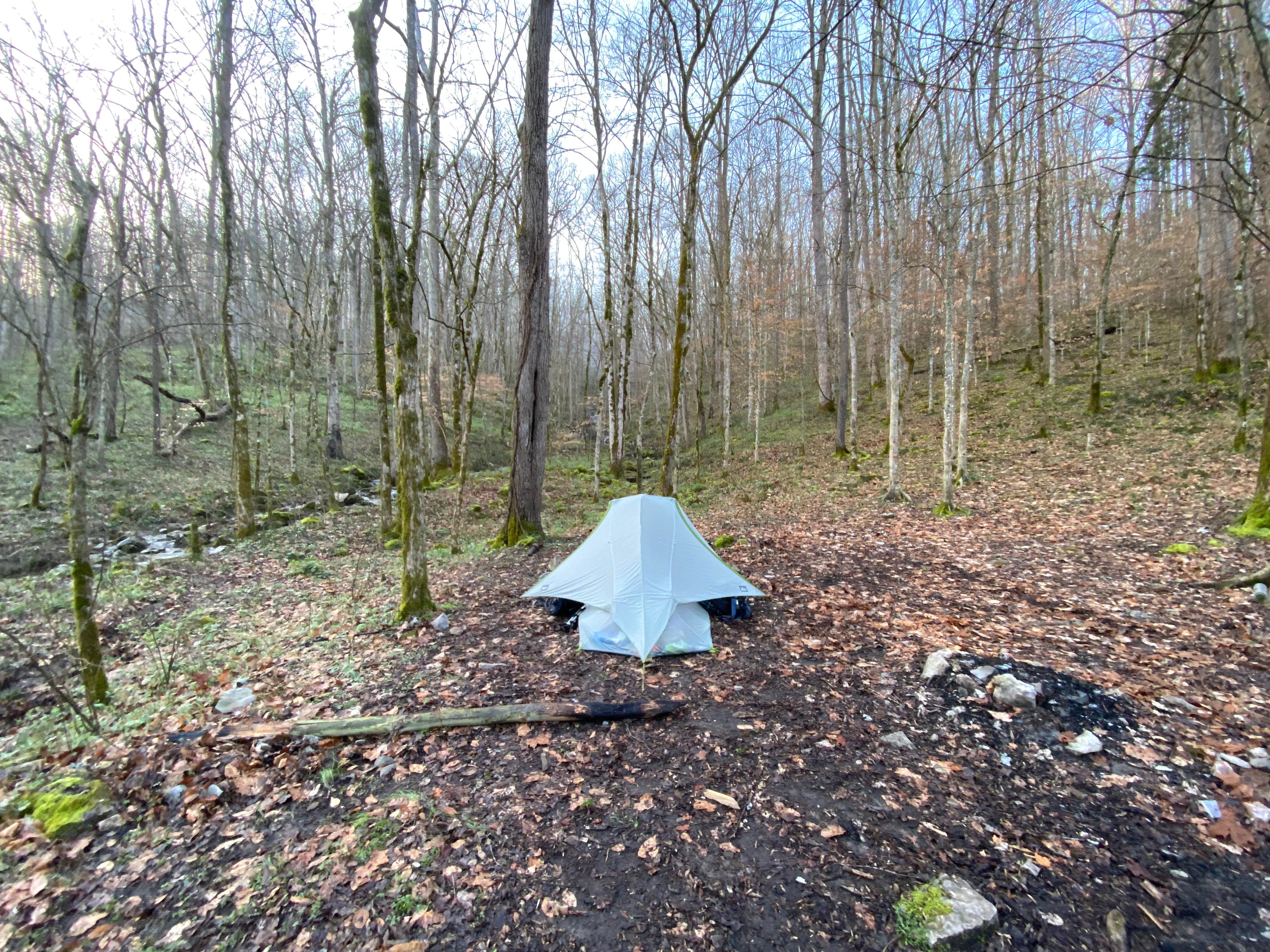 Camper-submitted photo at Walls of Jericho - Hurricane Creek Backcountry Campsite near Normal, AL