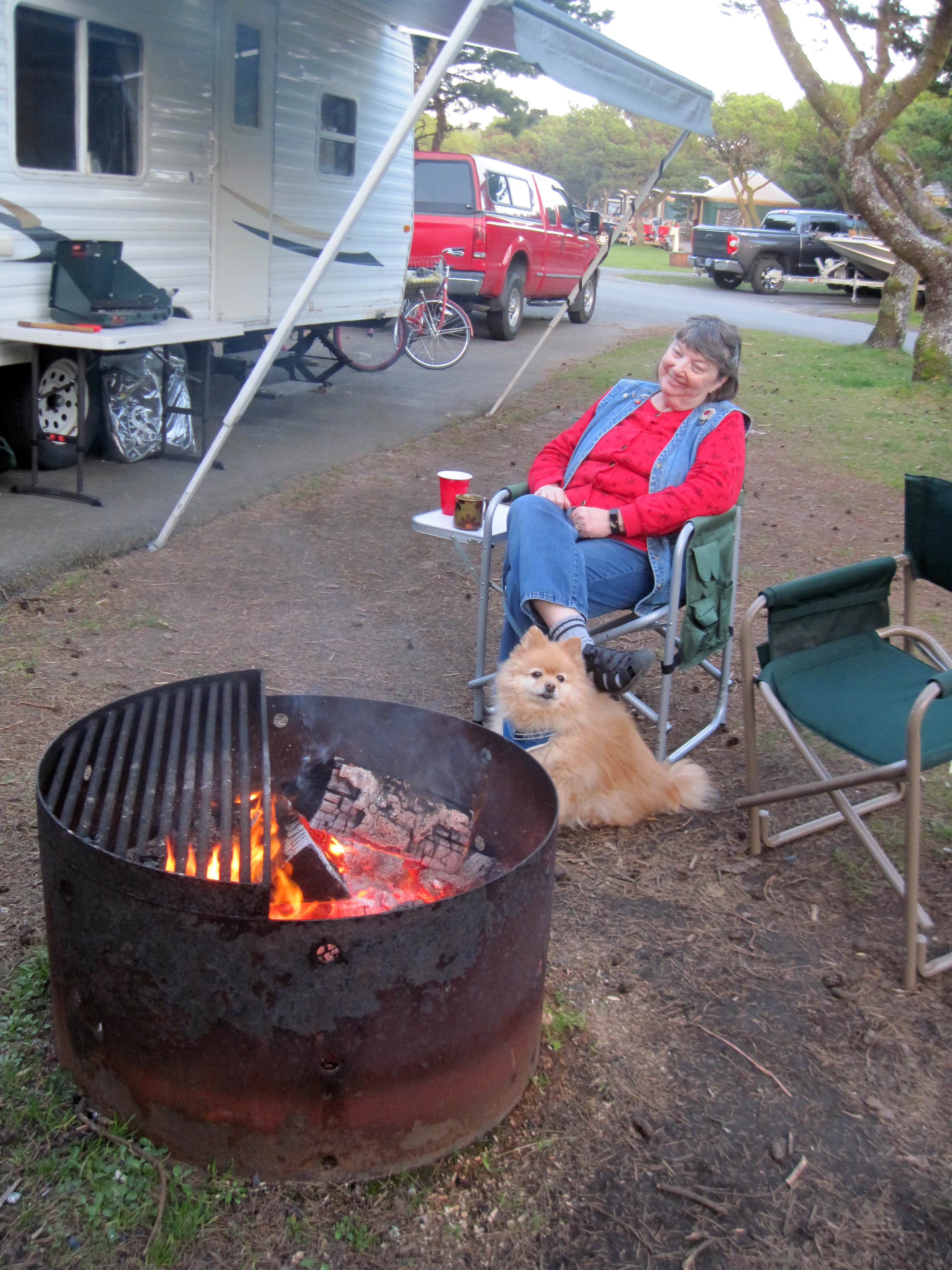 Robert D.'s photo of camping with pets at Nehalem Bay State Park Campground in Oregon