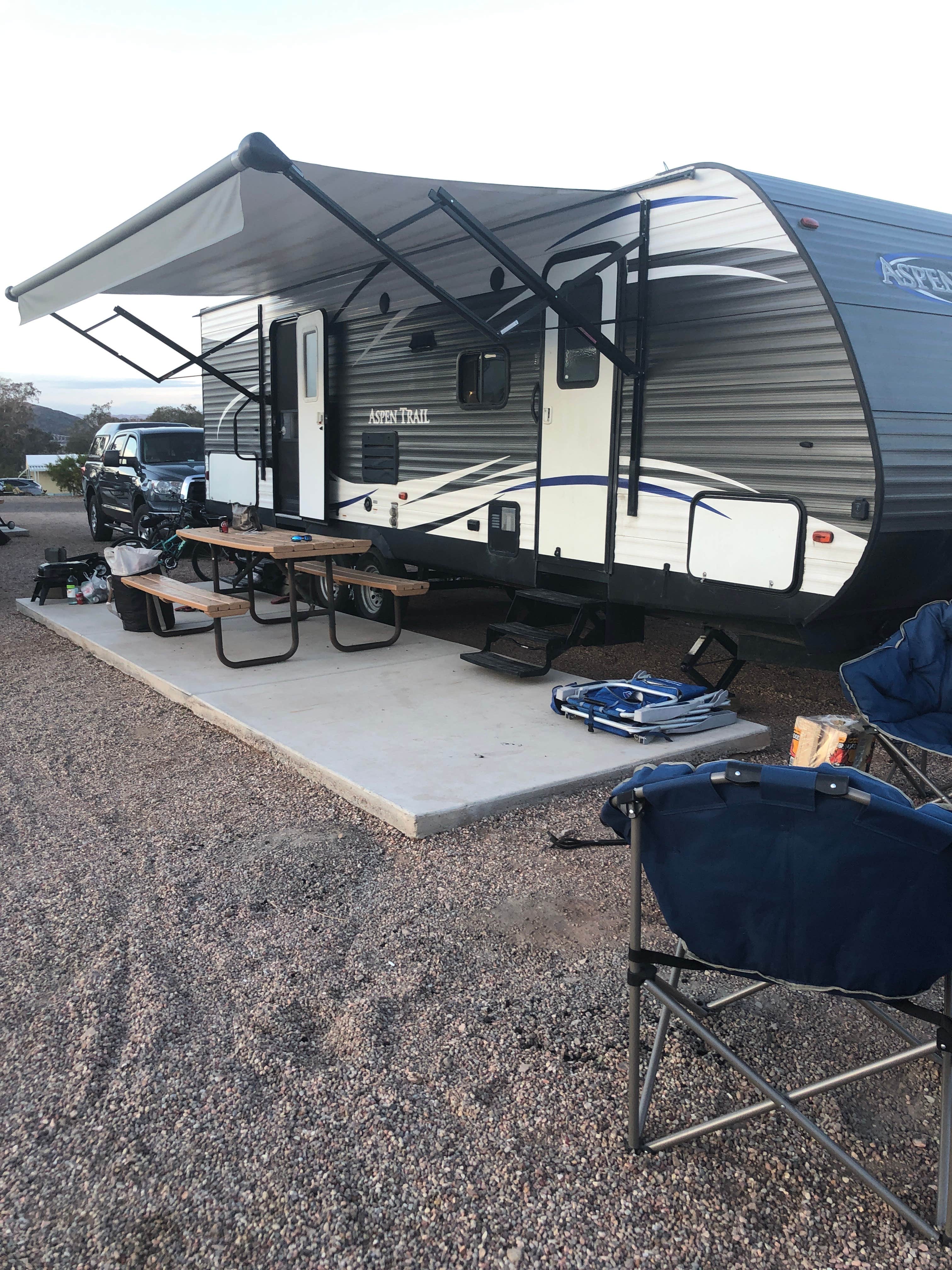 Erin A.'s photo of rv camping at Boulder Beach Campground — Lake Mead National Recreation Area near Lake Mead National Recreation Area