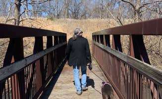 Ray & Terri F.'s photo of camping with pets at Primitive Campground — Jim Edgar Panther Creek State Fish and Wildlife Area near Jacksonville, IL