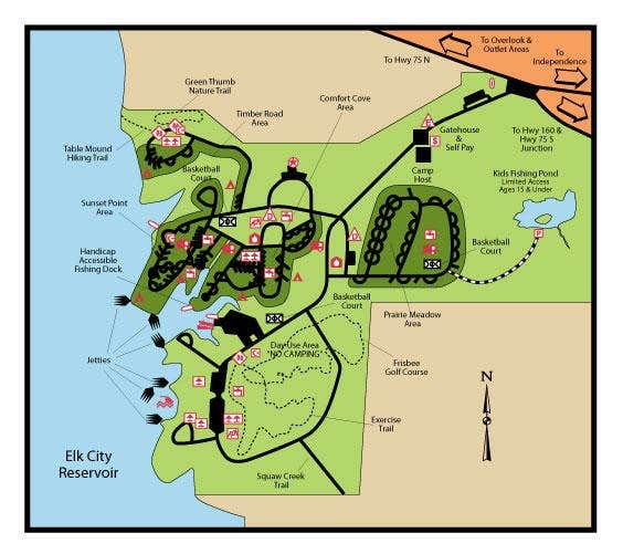 Camper-submitted photo at Sunset Point Campground — Elk City State Park near Coffeyville, KS