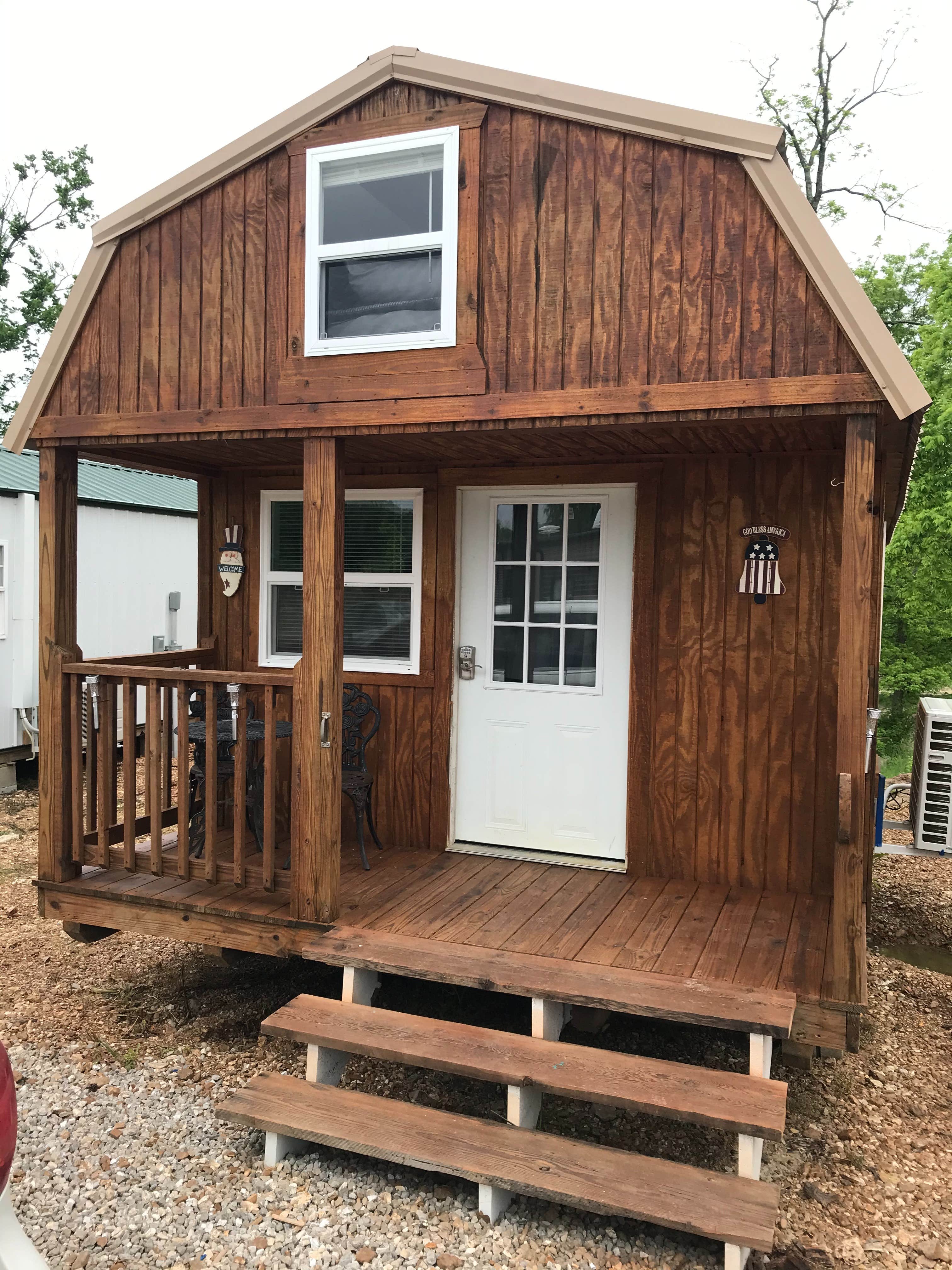 Kelley's photo of a cabin at Ruby's Landing River Resort near Bennett Springs, MO
