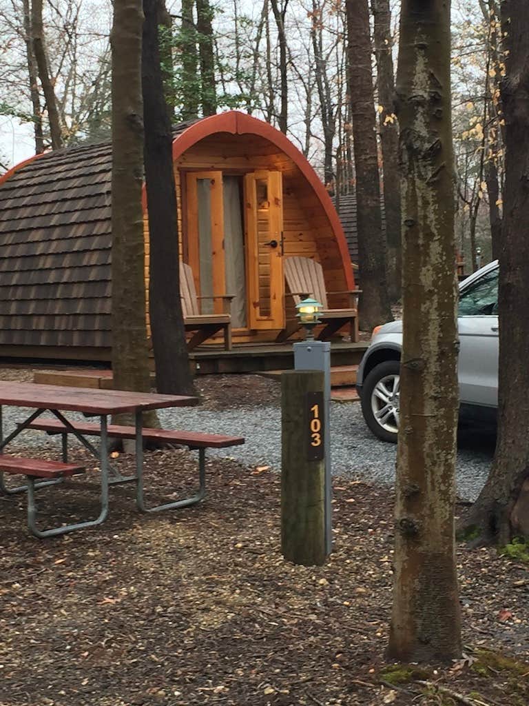 MickandKarla W.'s photo of a cabin at Cherry Hill Park near Woodbine, MD