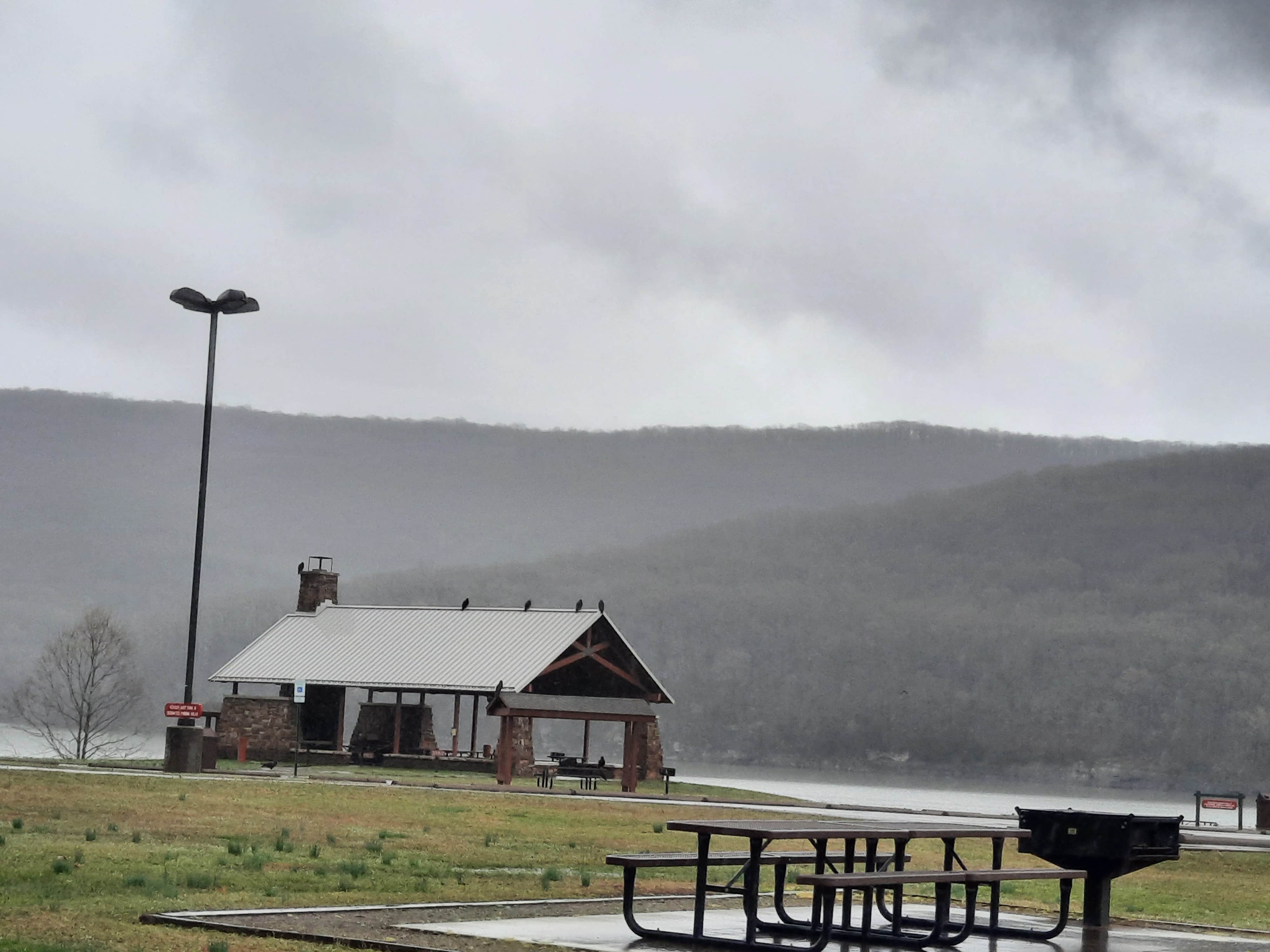 Steve S.'s photo of glamping accommodations at Lake Fort Smith State Park Campground near Fort Smith, AR