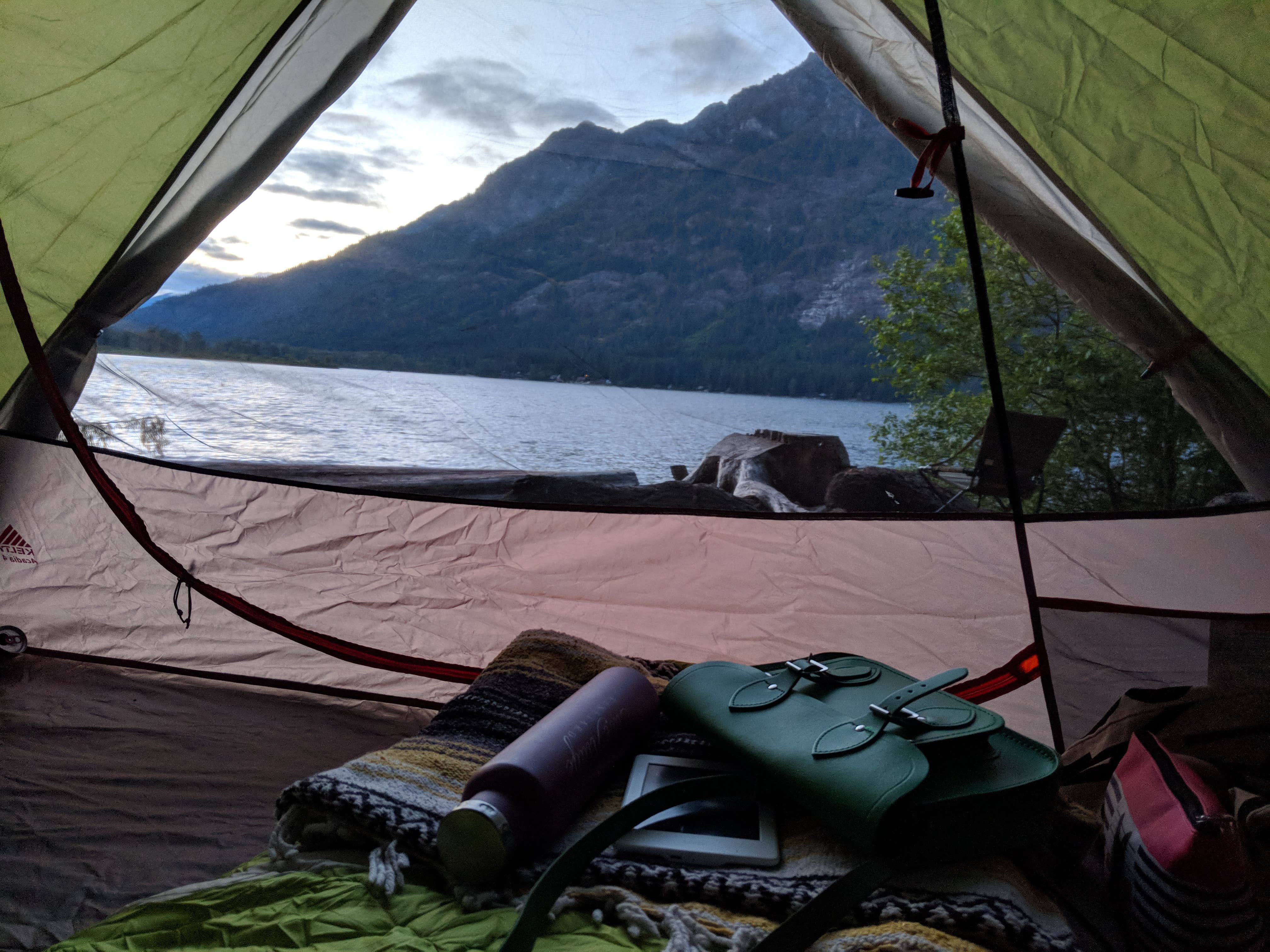 Meghan's photo of tent camping at Glacier View Campground near Okanogan-Wenatchee National Forest