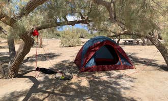 Camping near Chiriaco Summit Dry Camp Area: Mecca Beach Campground — Salton Sea State Recreation Area, Coolidge Springs, California