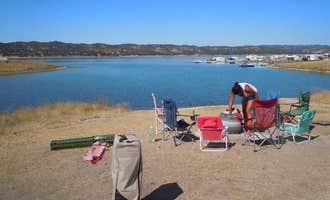 Camping near Washburn Primitive Campground — Hearst San Simeon State Park: Lake San Antonio - South Shore, Bradley, California