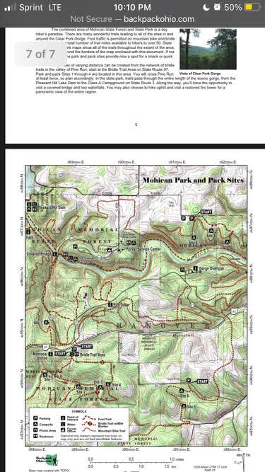 mohican state park campground map