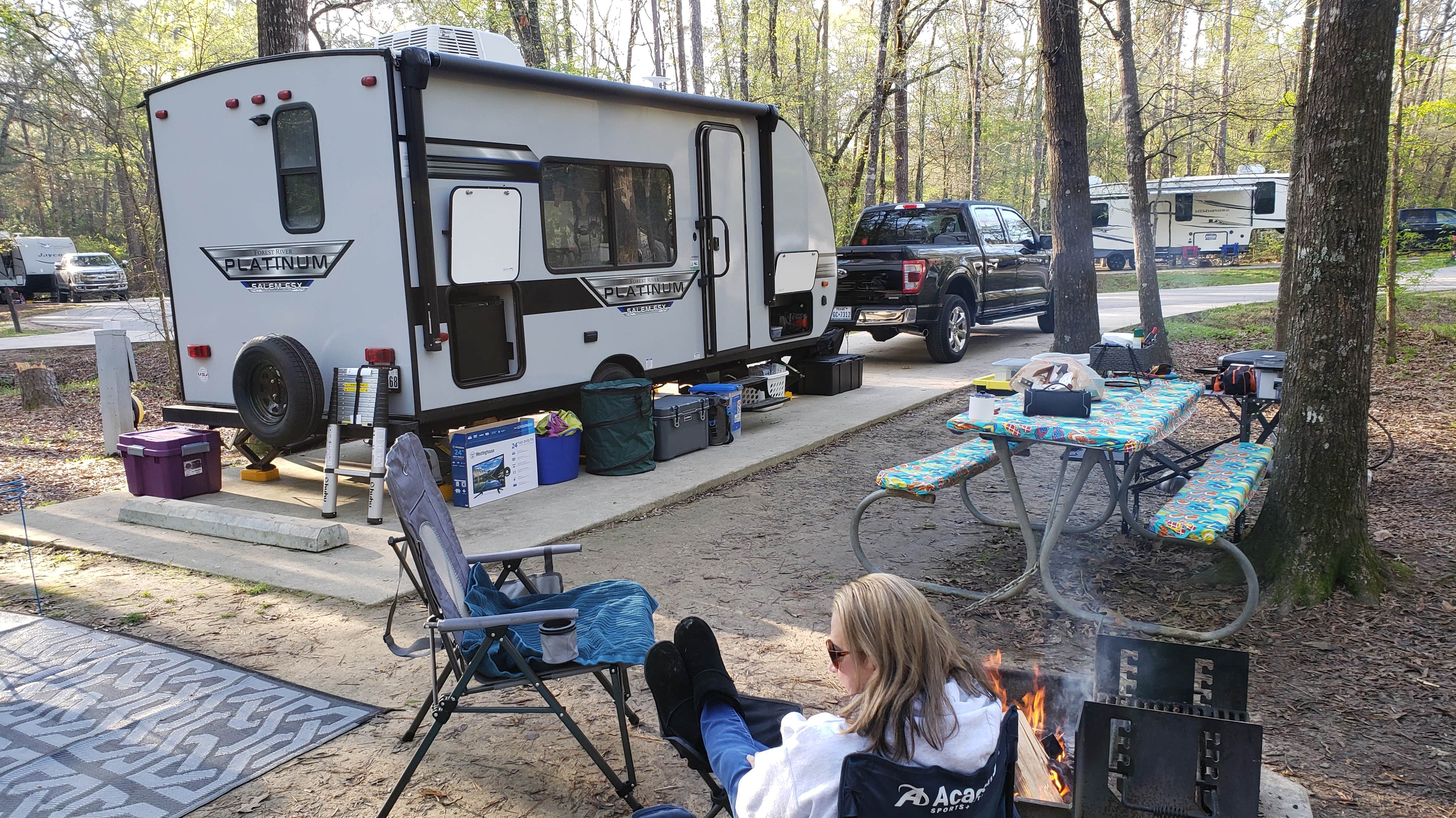 Paul's photo of rv camping at Lake Livingston State Park Campground near Dallardsville, TX