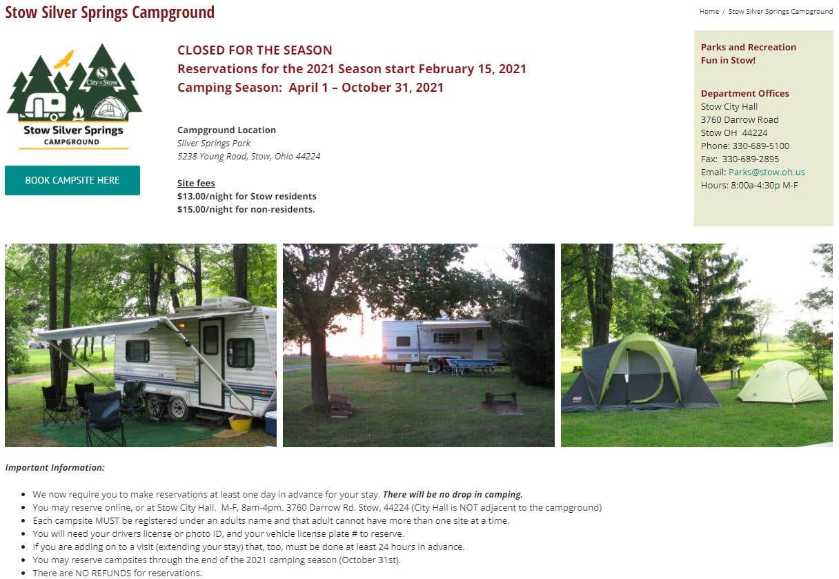 Camper submitted image from Silver Springs Campground - 2