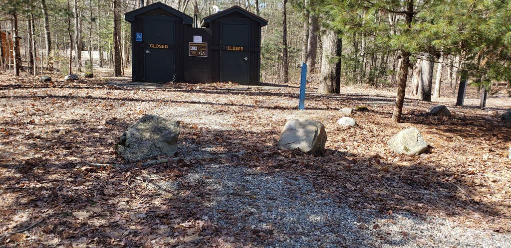Jean C.'s photo of a cabin at Hopeville Pond State Park Campground near Hope Valley, RI