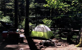 Corinna B.'s photo of tent camping at Elk Creek Campground in Oregon