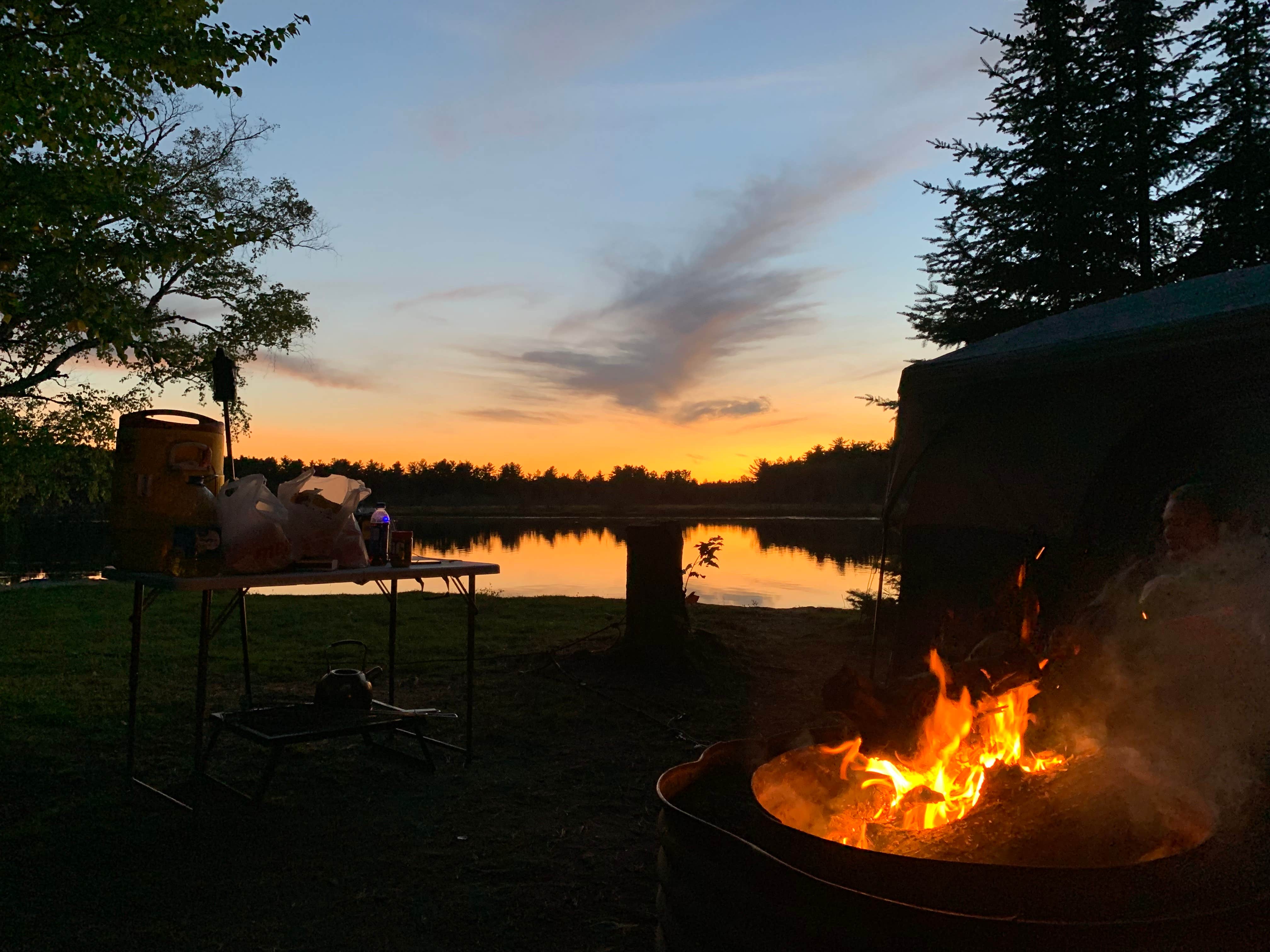 Camper-submitted photo at Rivermouth Modern Campground — Tahquamenon Falls State Park in Michigan