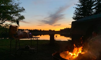 Camping near Bay Mills Casino RV Campground: Rivermouth Modern Campground — Tahquamenon Falls State Park, Paradise, Michigan