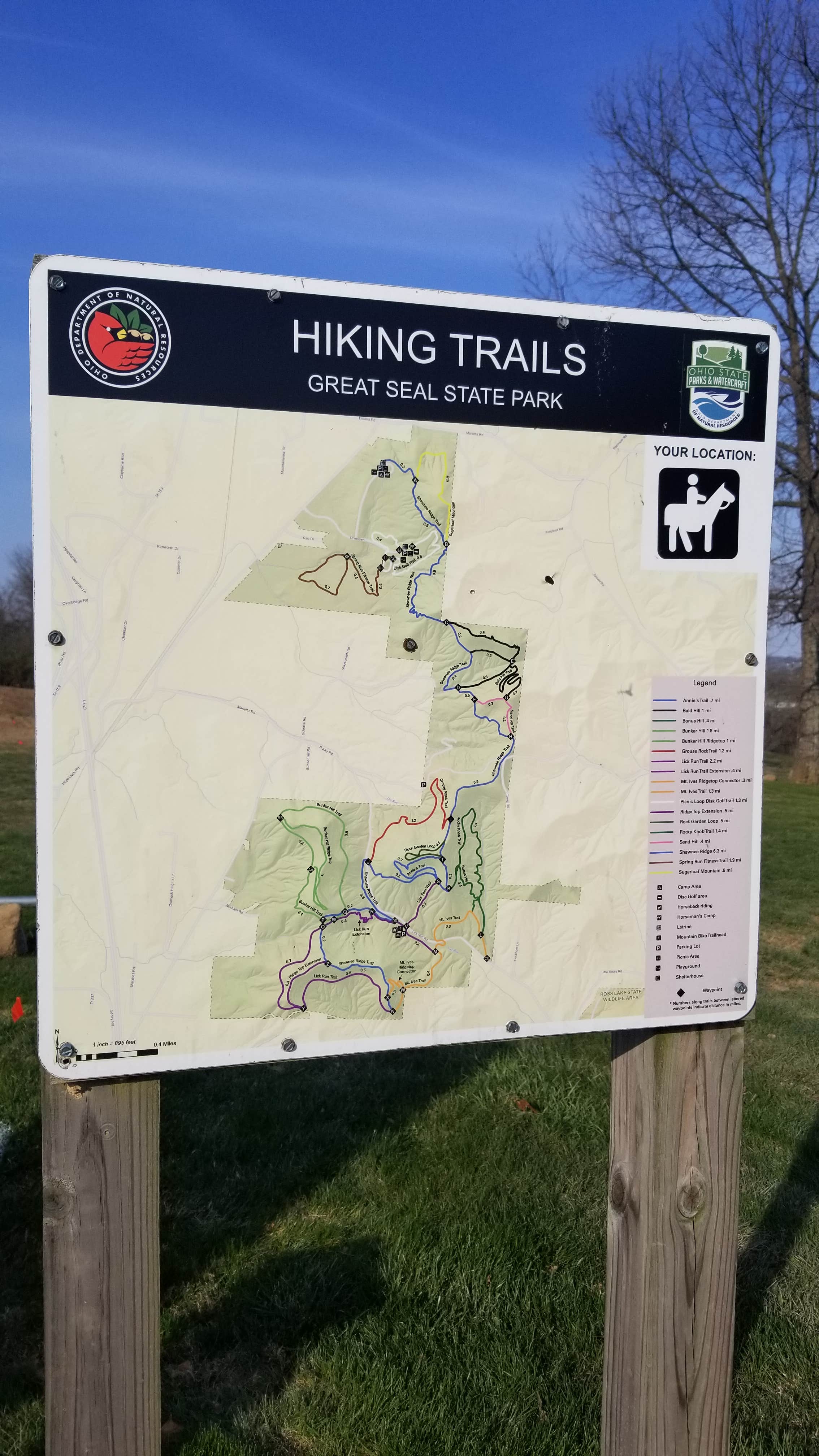 Camper-submitted photo at Great Seal State Park Campground near Worthington, OH