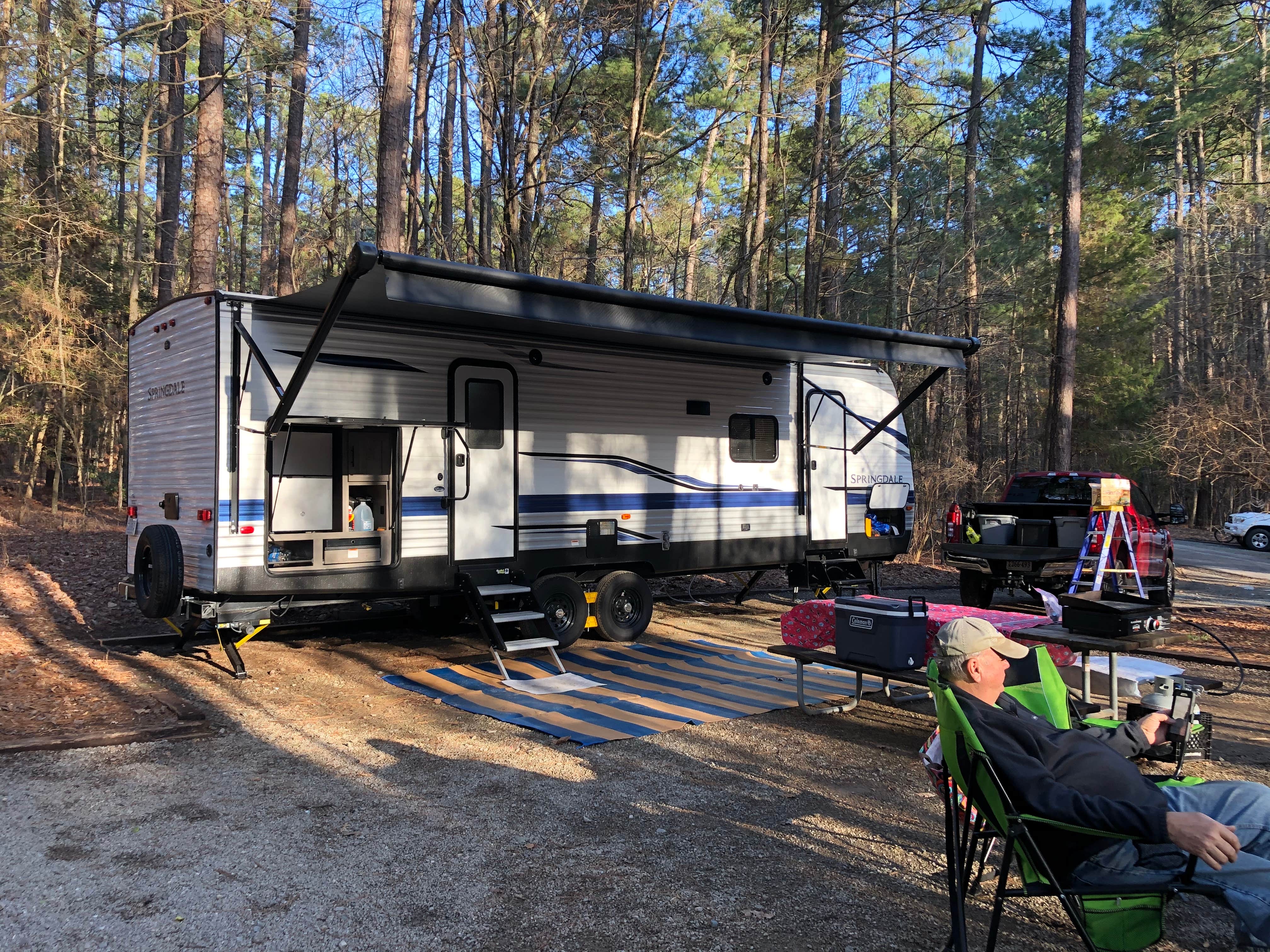 Martha S.'s photo of rv camping at Poplar Point Campground — Jordan Lake State Recreation Area near Gibsonville, NC