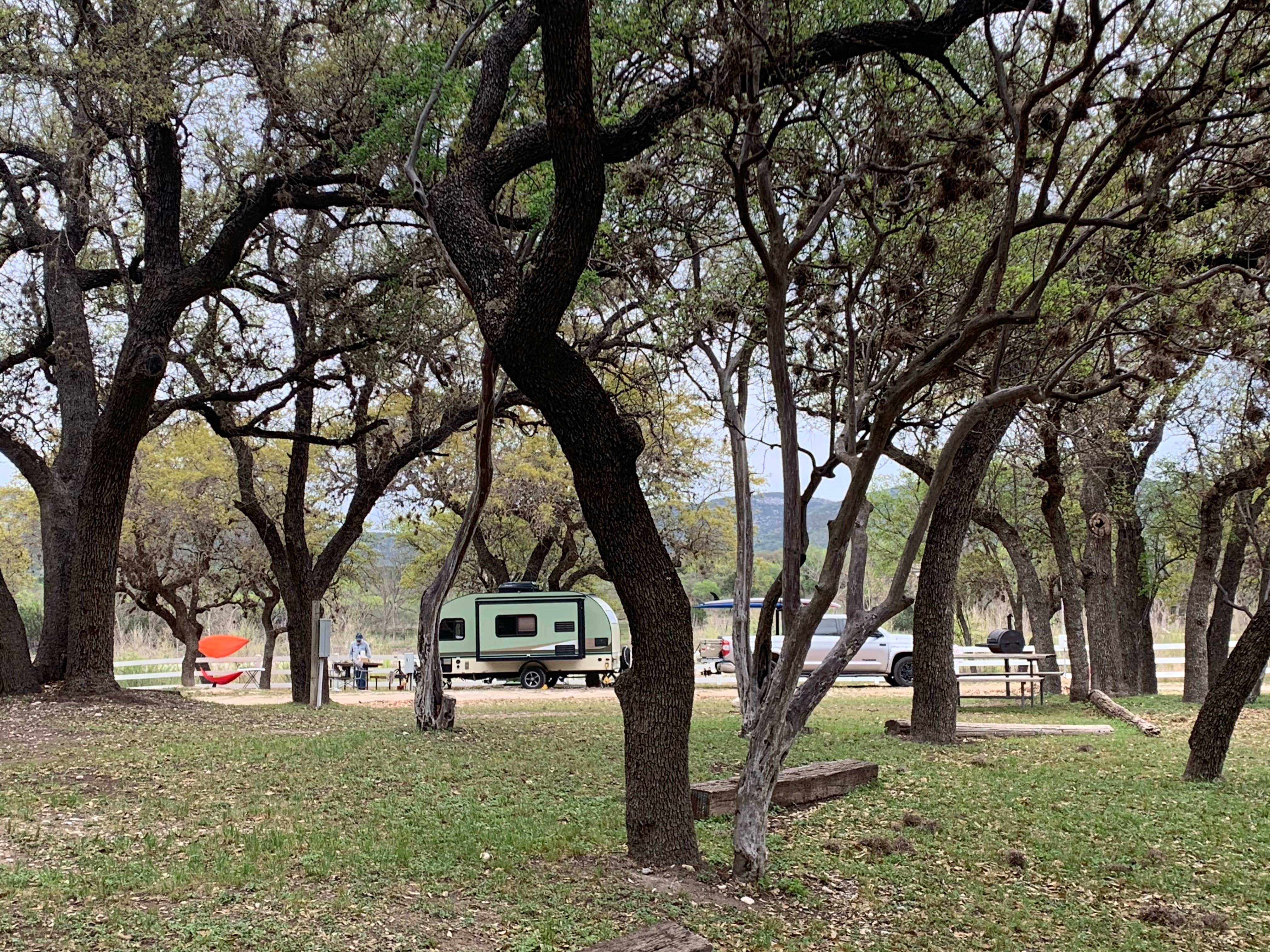Becky B.'s photo of rv camping at Nueces River RV and Cabin Resort near Brackettville, TX