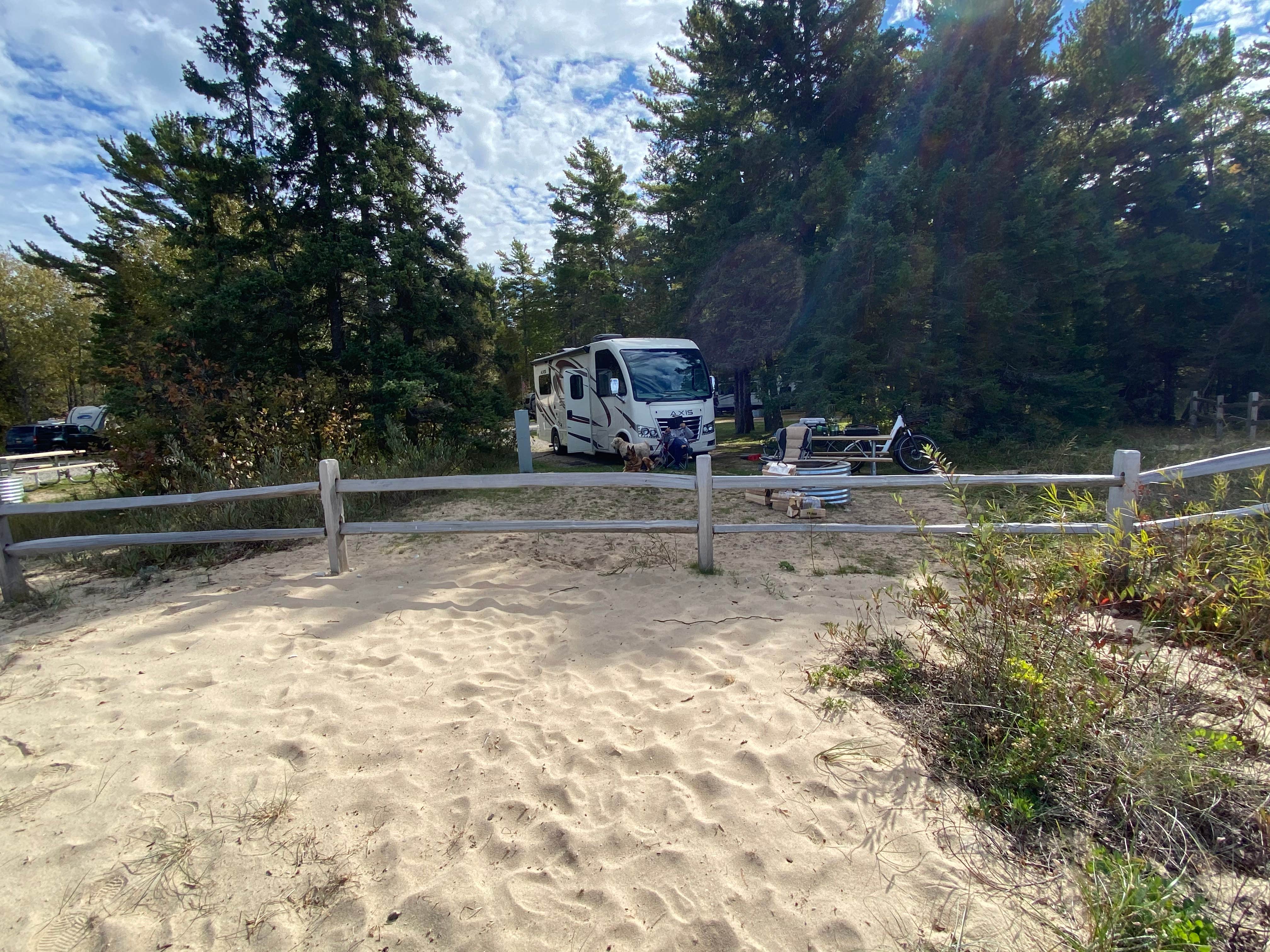 Molly's photo of rv camping at Wilderness State Park Camping near Pellston, MI