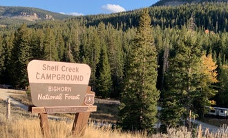 Camping near Wrights: Shell Creek, Shell, Wyoming
