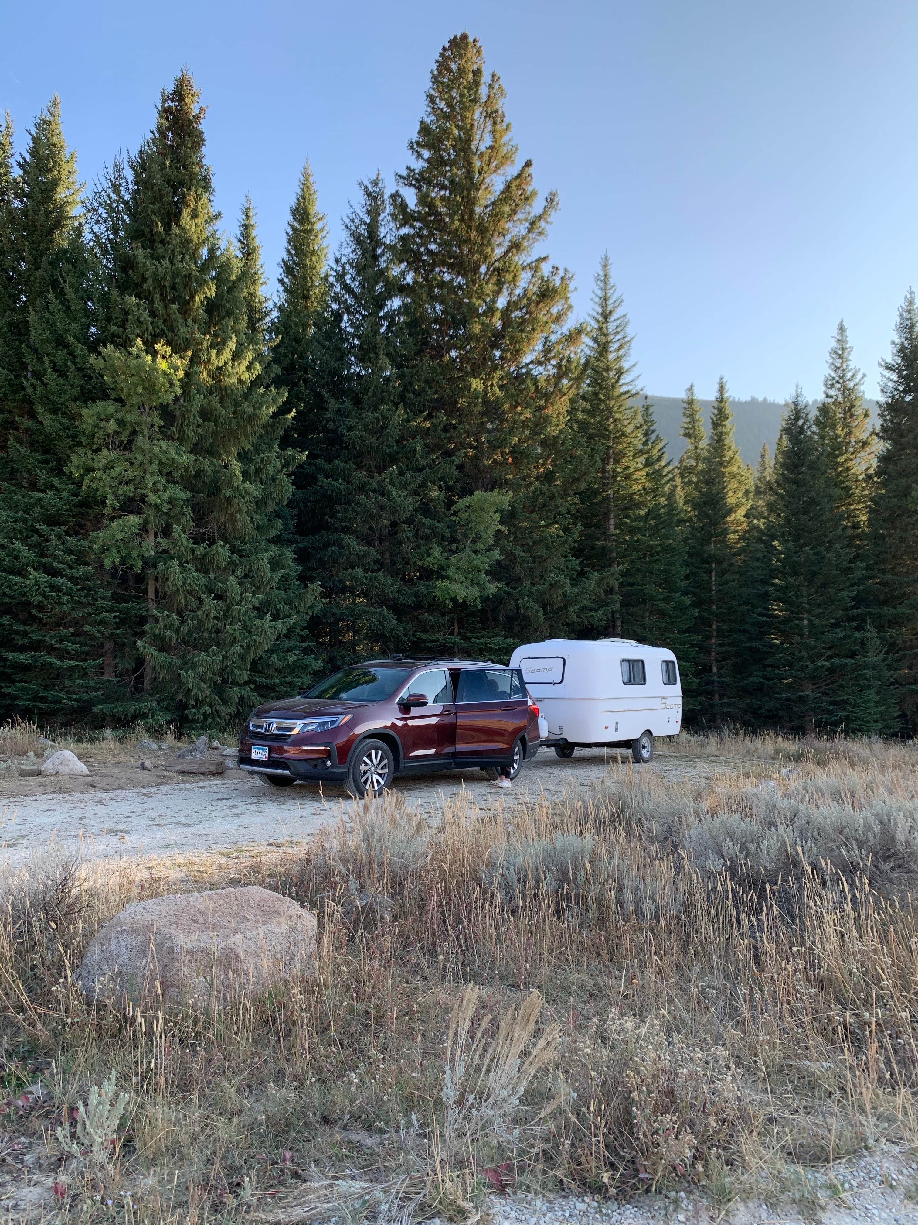 Andrea's photo of rv camping at Shell Creek near Greybull, WY