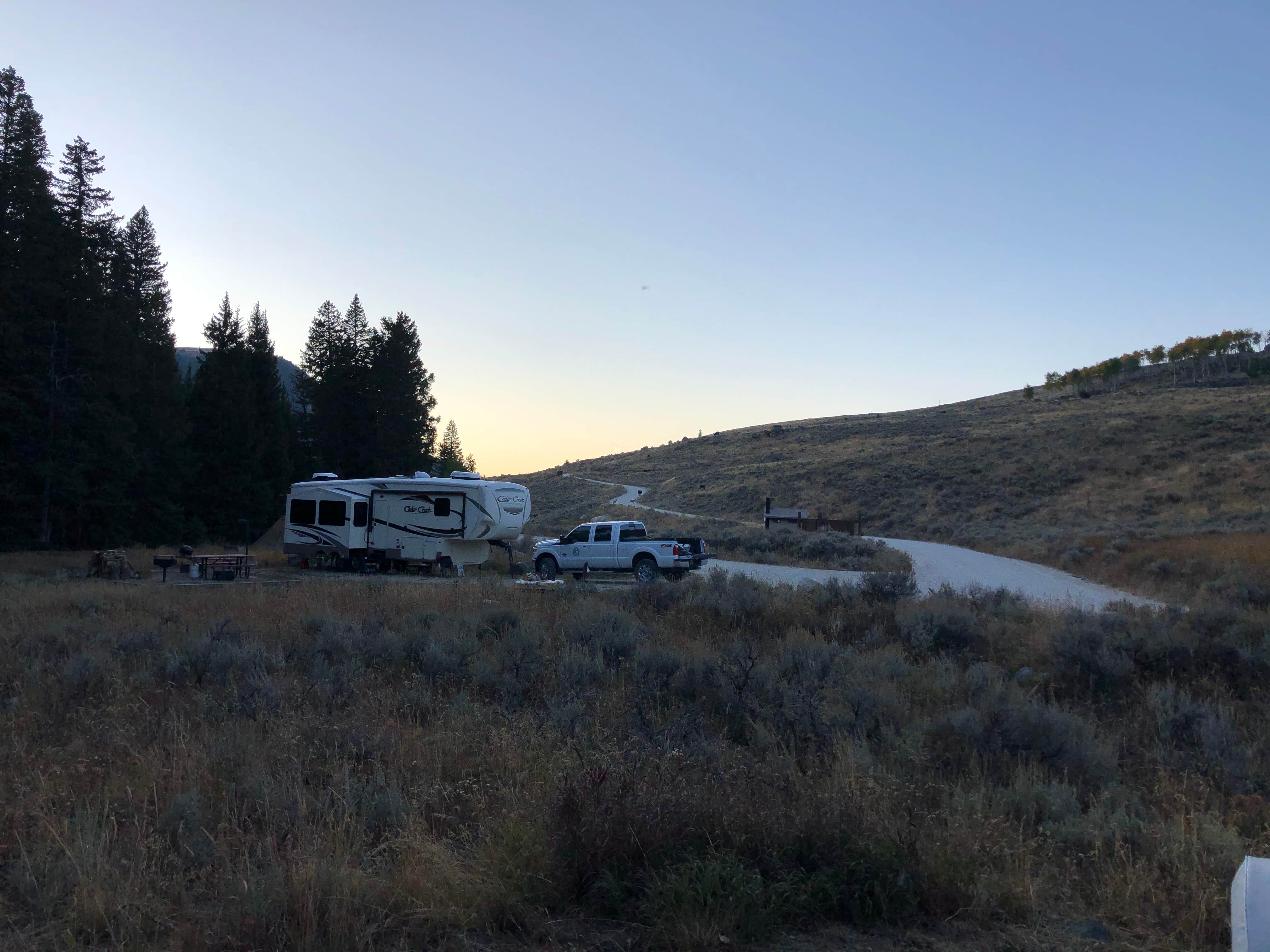 Andrea's photo of rv camping at Shell Creek near Worland, WY