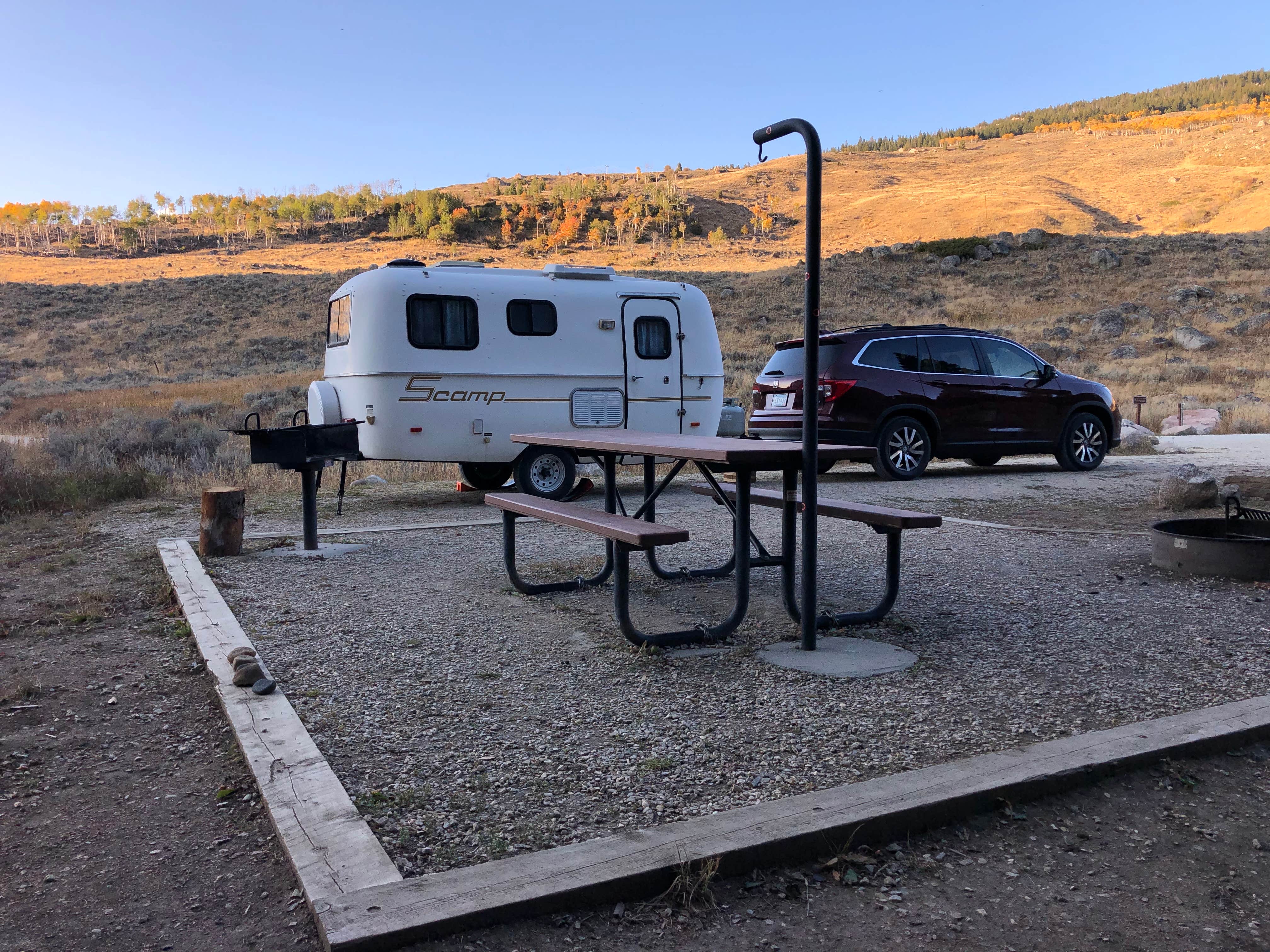 Andrea's photo of rv camping at Shell Creek near Hyattville, WY