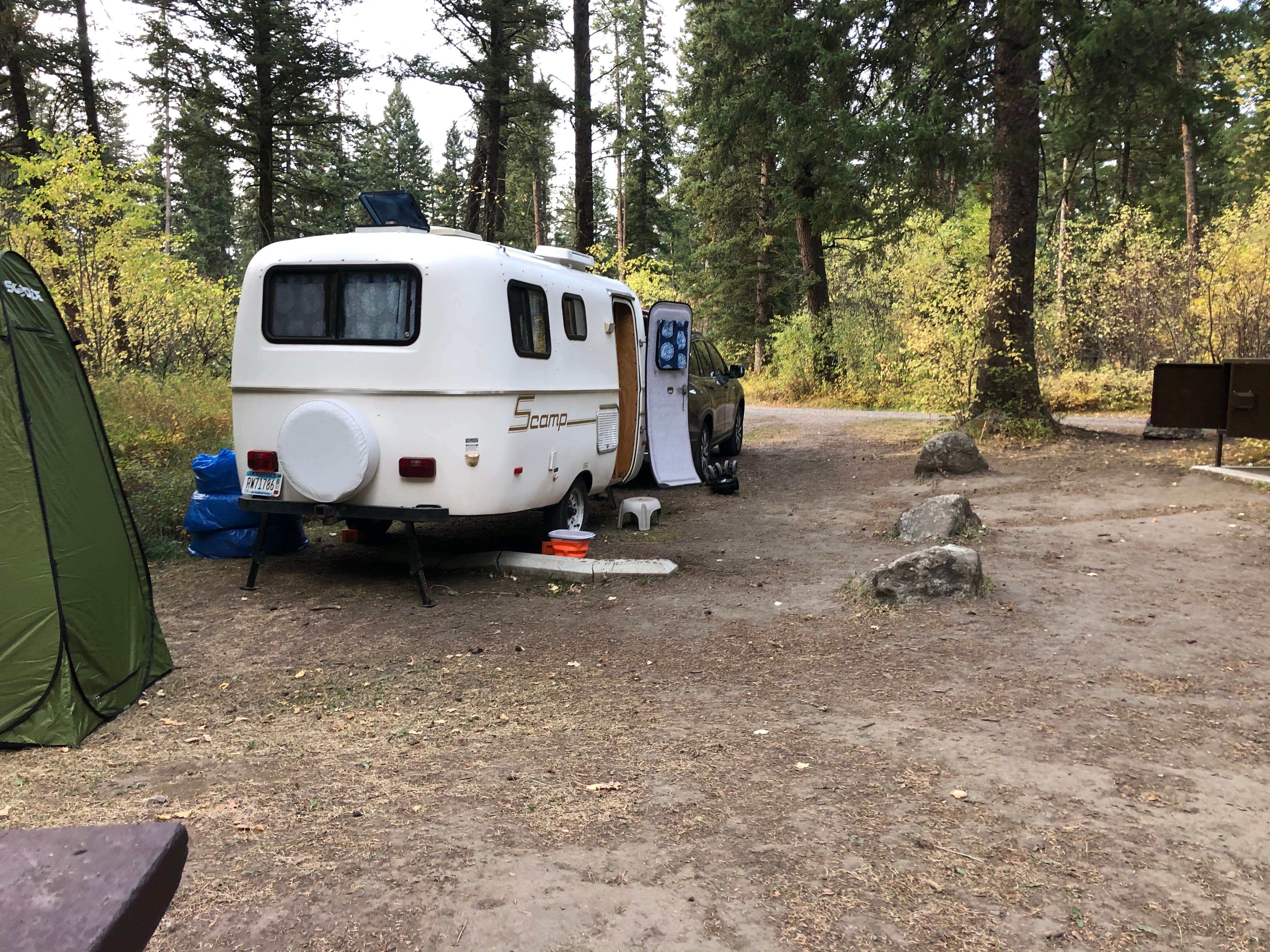 Andrea's photo of rv camping at Pine Creek Campground near Silver Gate, MT
